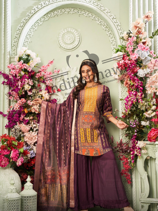 Hand Embroidered Jafa Style Coord Set | Punjabi Elegance from Jalandhar – Indipehnawa
