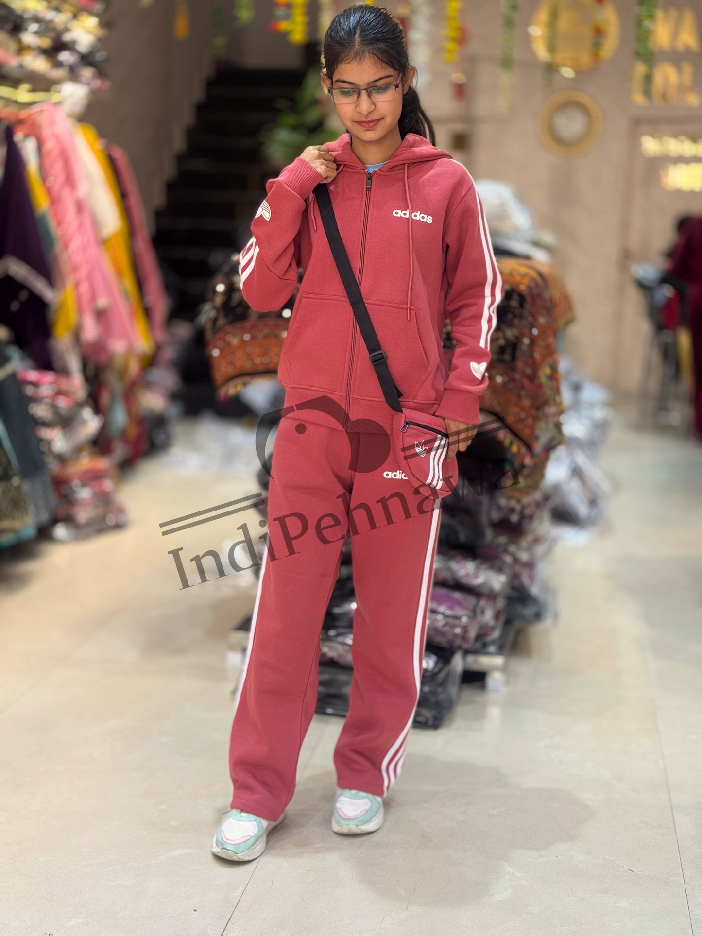 Runway Ready Tracksuit with Side Purse