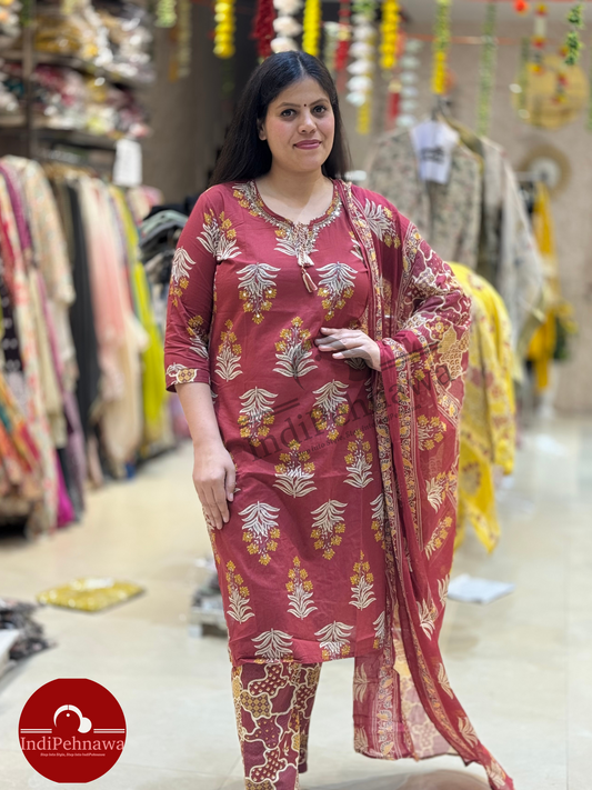 READY TO WEAR COTTON 3 PC SUIT IN JALNDHAR PUNJAB