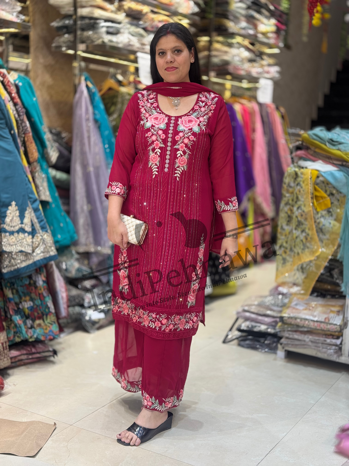 Bridal & Festive Suits with Intricate Stone Work