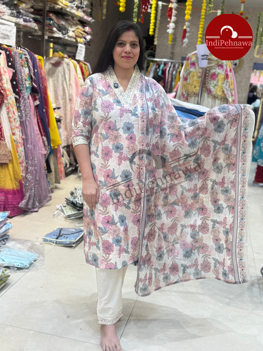 Pure Cotton Suit for Summer