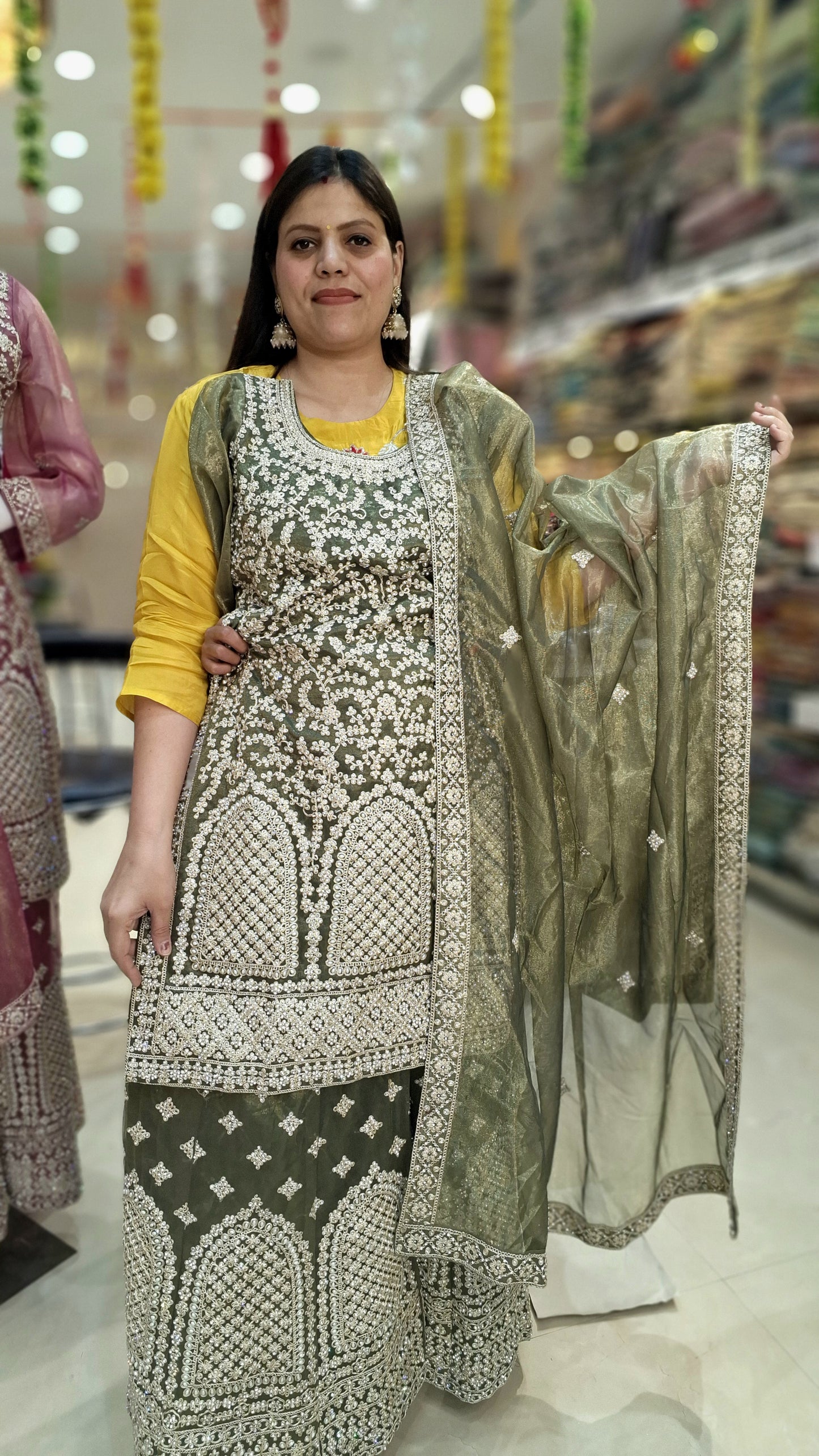 JIMMY CHU SHAHA TILLA WORK WITH JAFFA PARTY WEAR SUIT