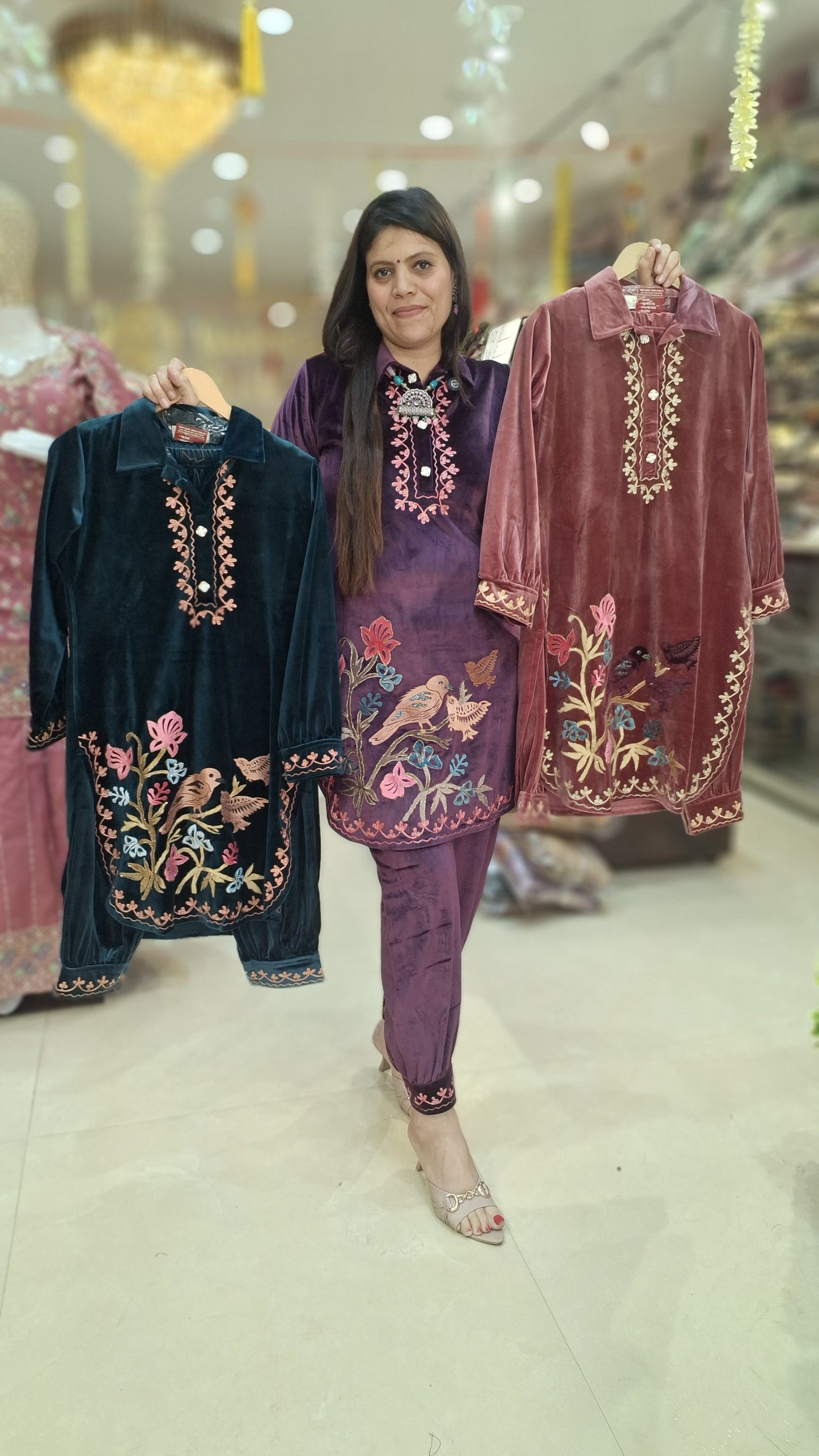 PREMIUM VELVET PATHANI CORDSET
