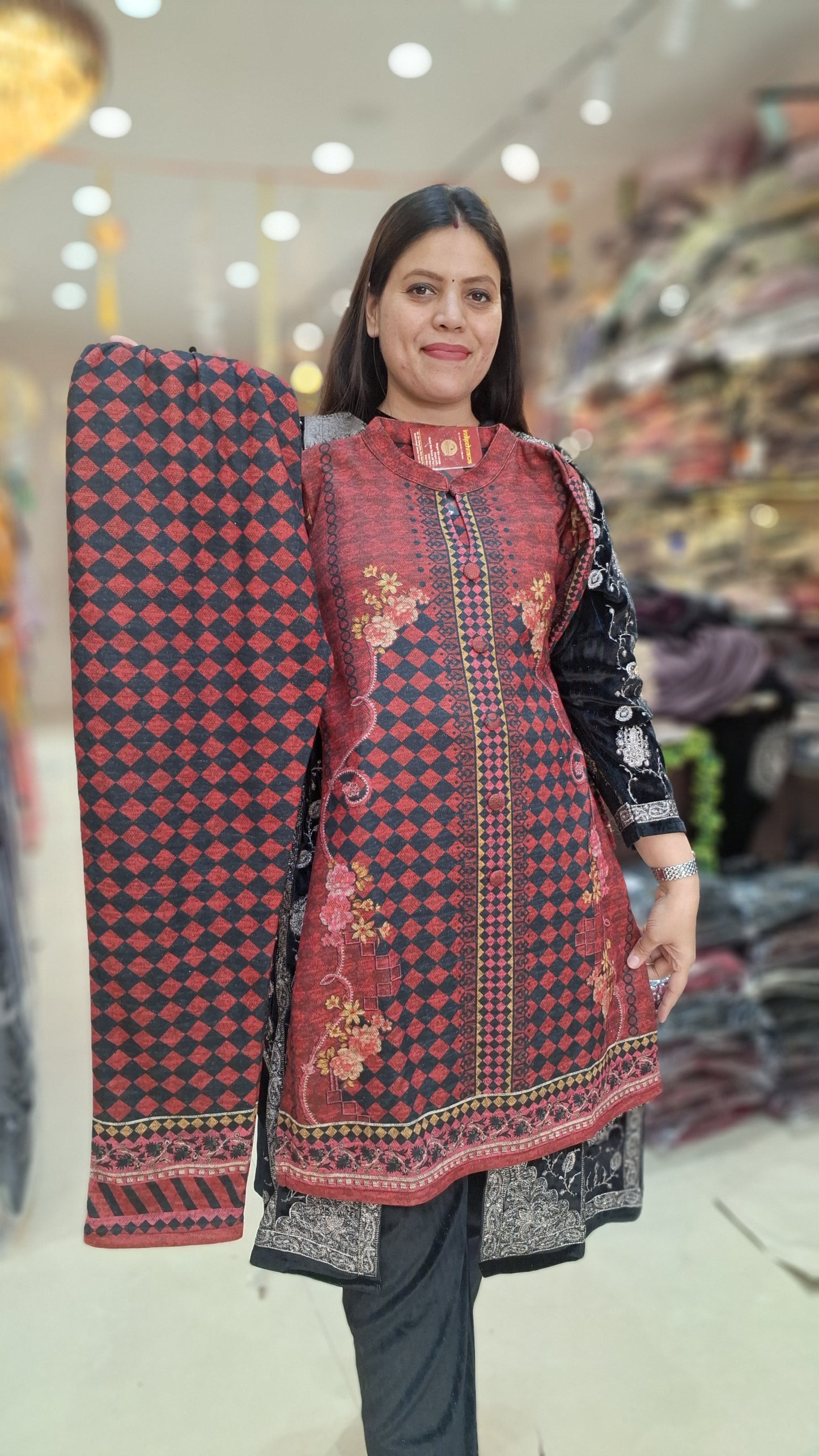 BEAUTIFUL BUTTON DESIGN KULLU CORDSET (ARTICAL NO-06)