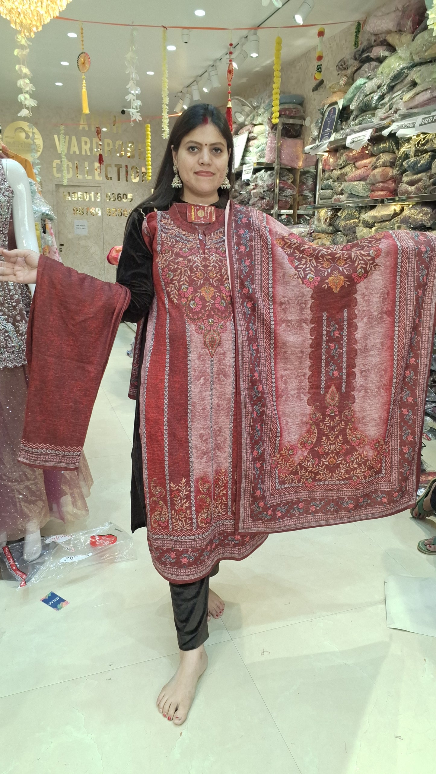 BEAUTIFUL DESIGN WOOL KULLU SUIT (ARTICAL NO-04)