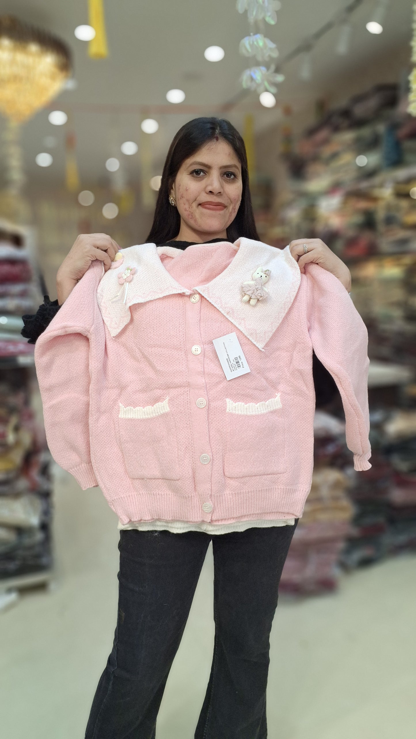 BEAUTIFUL DESIGNER WOOL KOREAN TOP