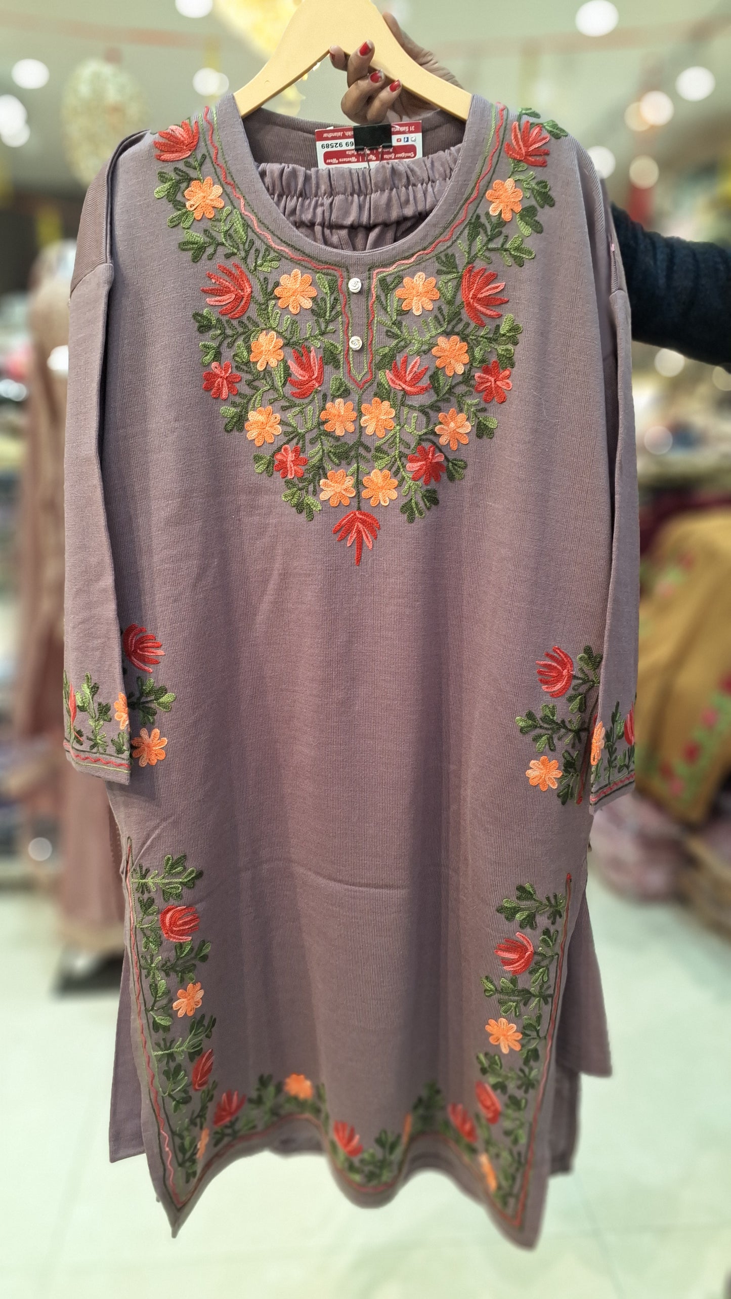 MULTI CLOURED KASHMIRI 2PC PHRERAN