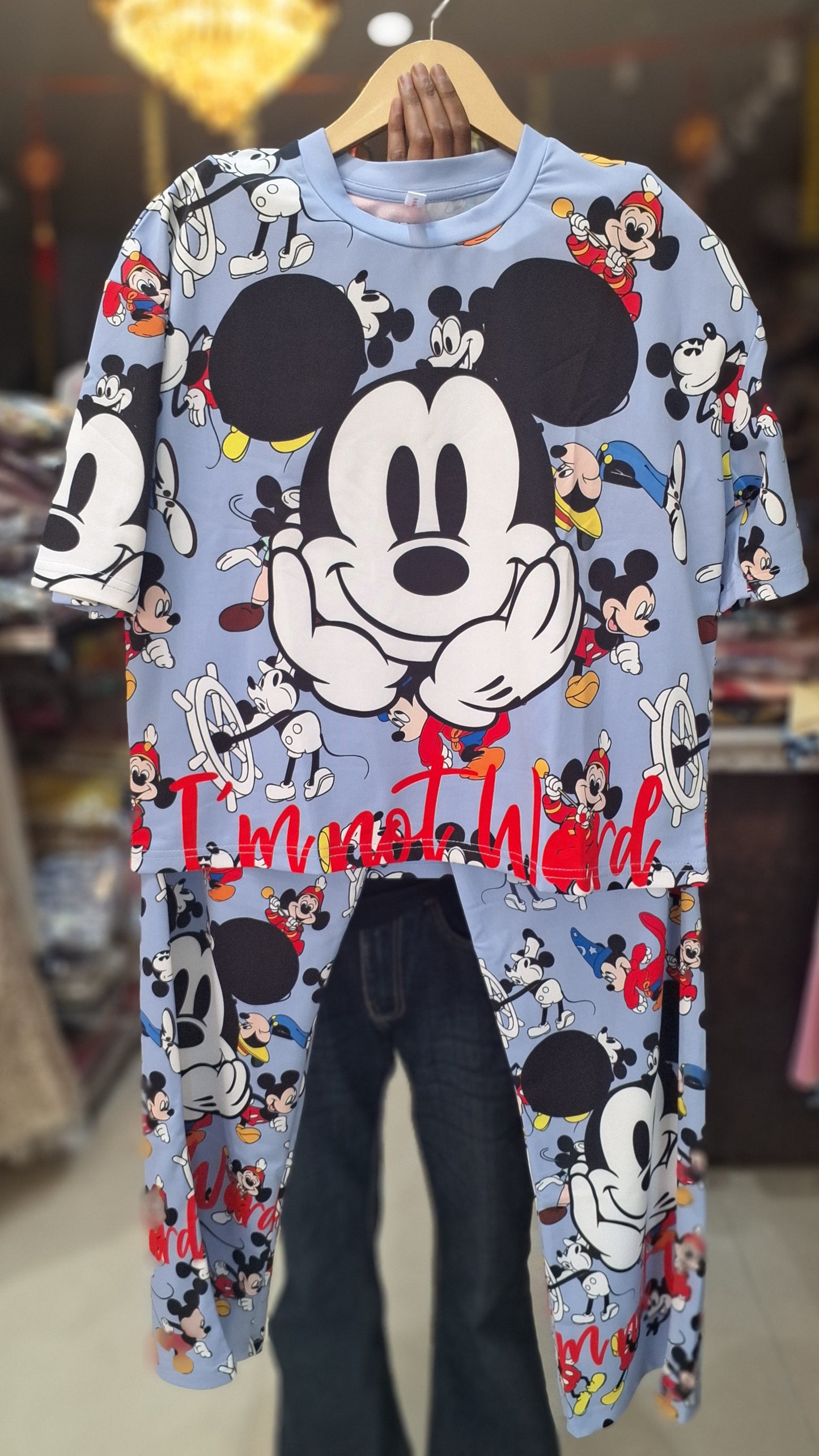 BLUE MICKEY MOUSE SPENDIX COTTON BEAUTIFIL CORSDET