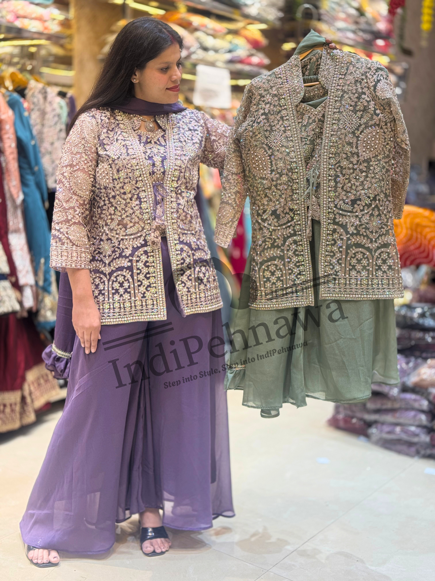 Elegant 3-Piece Jacket Coord Set – Perfect for Day-to-Night Looks