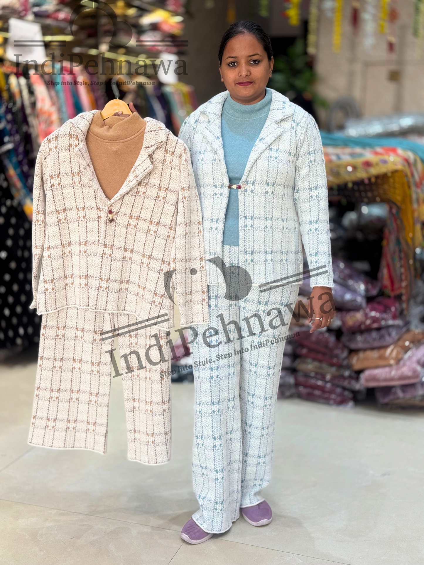 Ultra-Luxury Super Soft Hair Wool 3-Piece Co-Ord Set