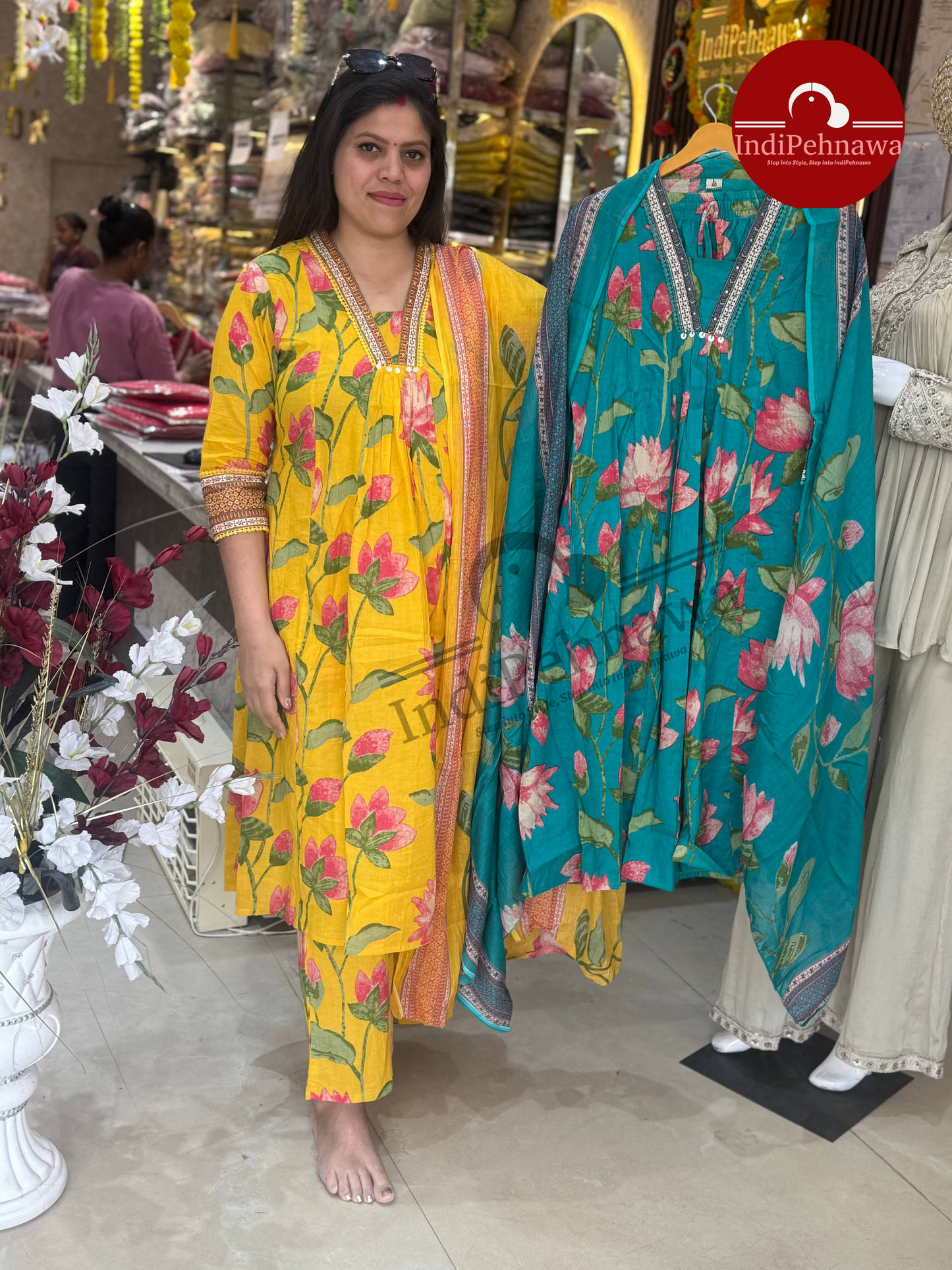 Elegance in Flow – Designer A-Line Suit