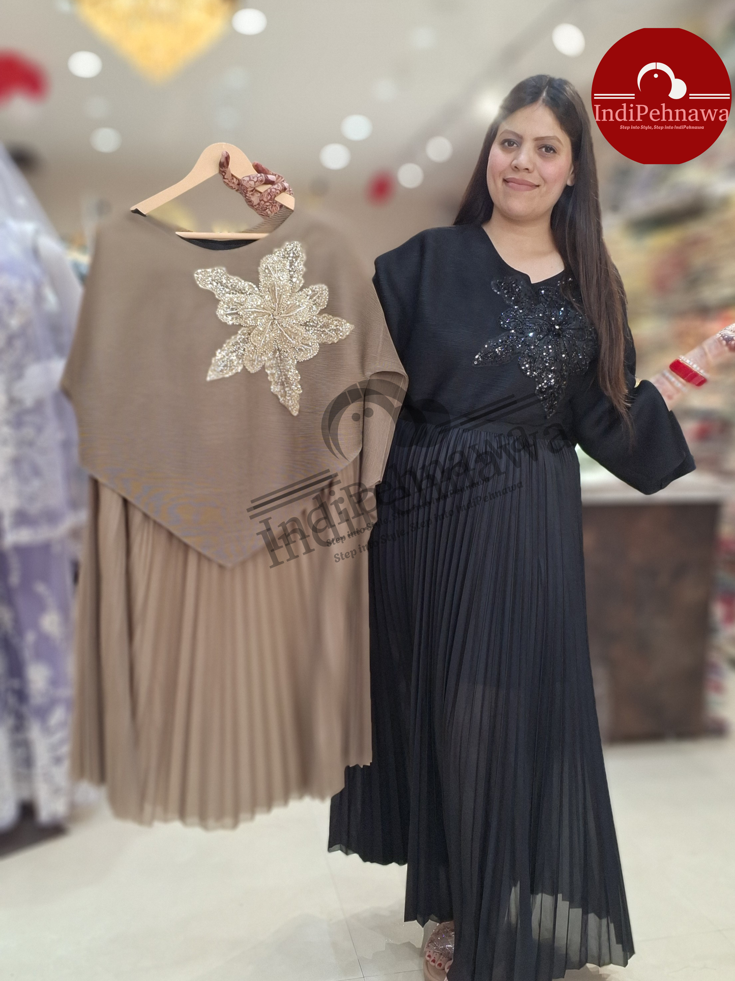 KOREAN SKIRT TOP WITH BELT