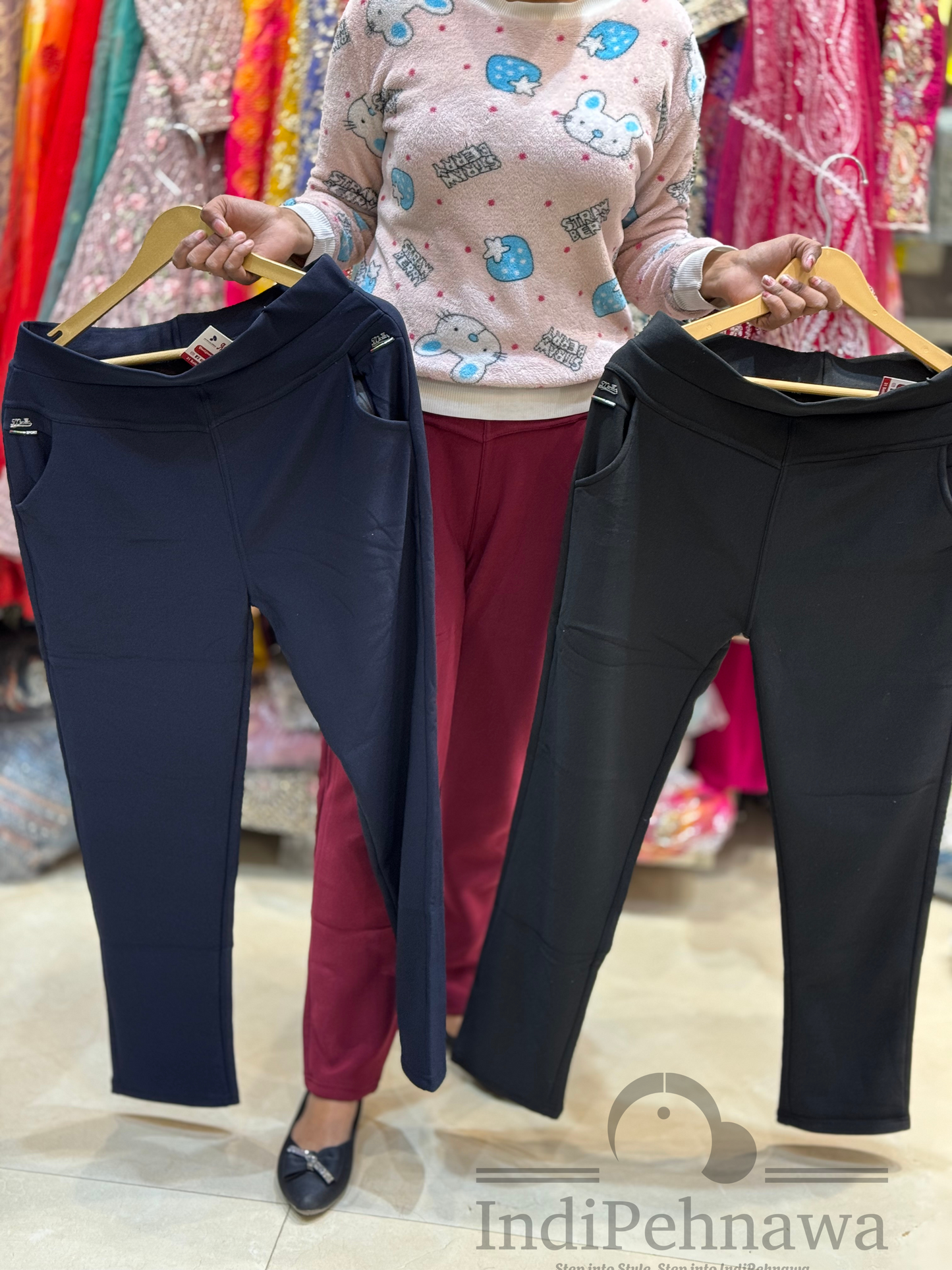 Indipehnawa Warm & Stylish Fleece Pants/Jeggings