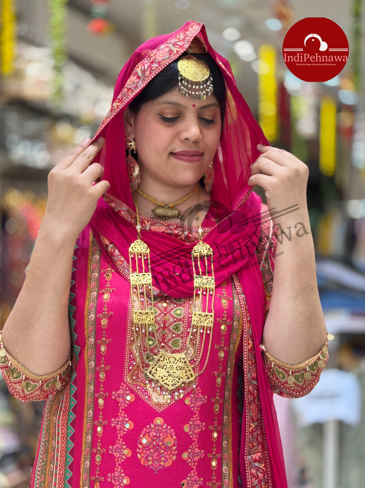 Designer A-Line Jawa Style 3-Piece Suit – Elegant Embroidered Set