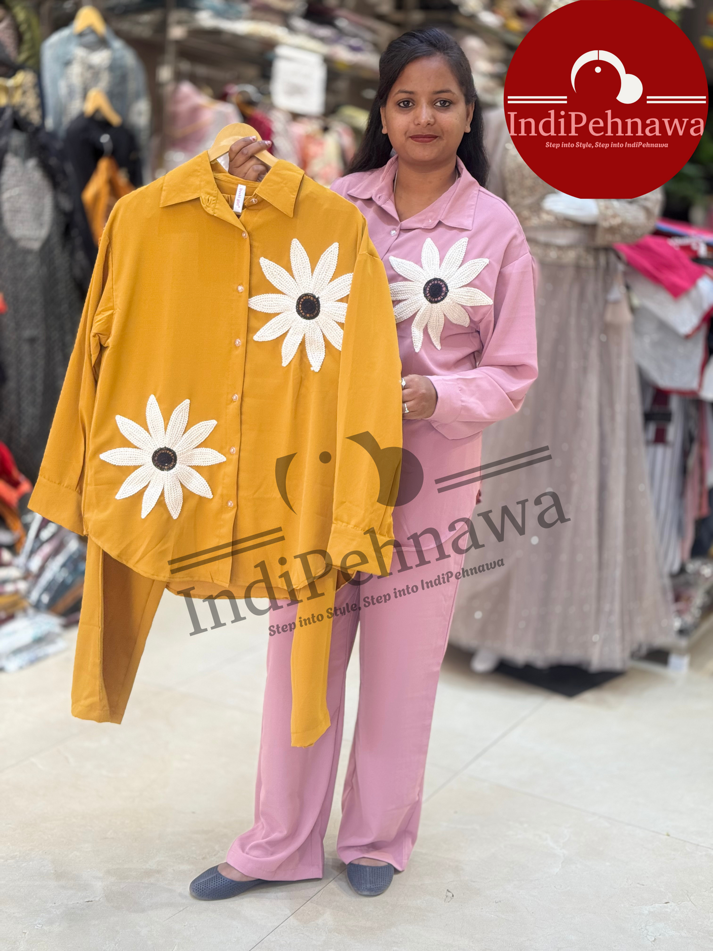 Flower Insta Viral Co-Ord Set