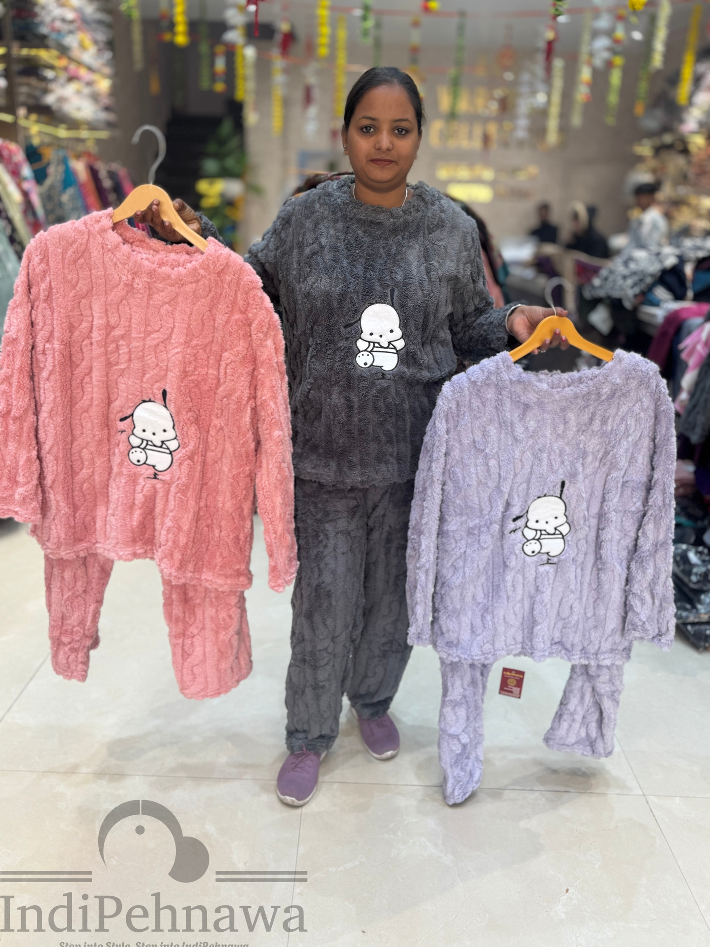 Soft Fur Night Suits for Frosty Nights