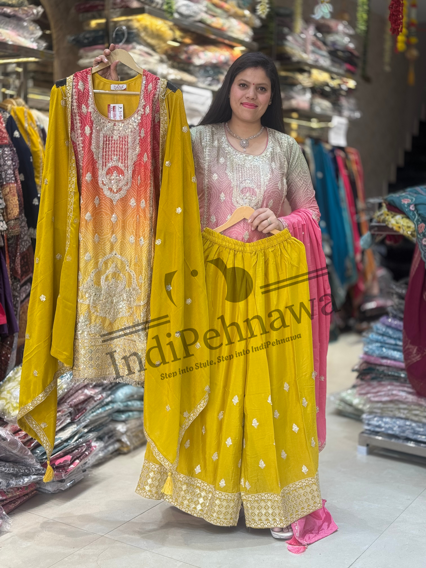 Designer Contrast Suit – Perfect for Party Wear