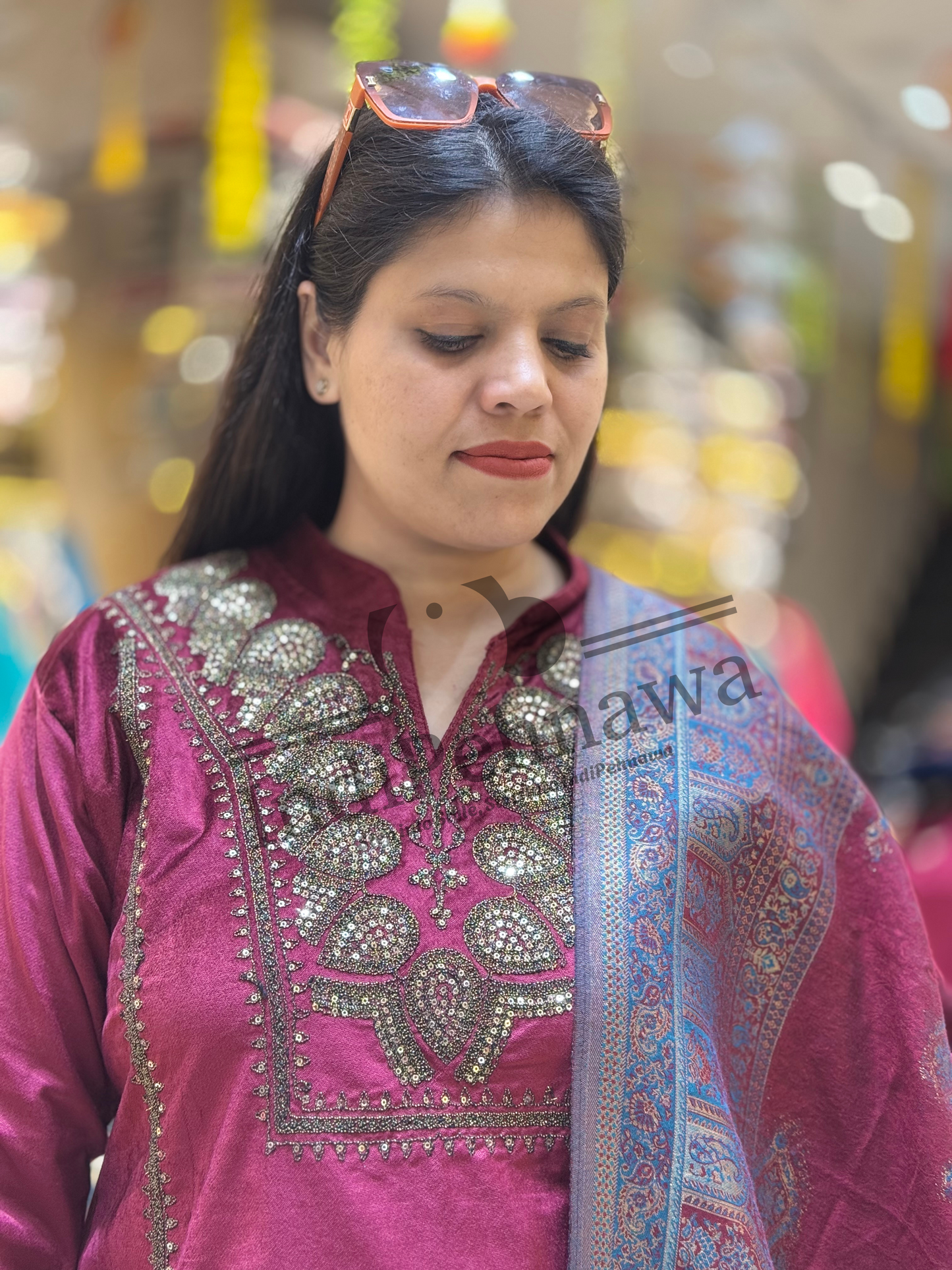 Premium Velvet Swat Suit with Pashmina Heavy Shawl – Luxury Winter Ethnic Wear