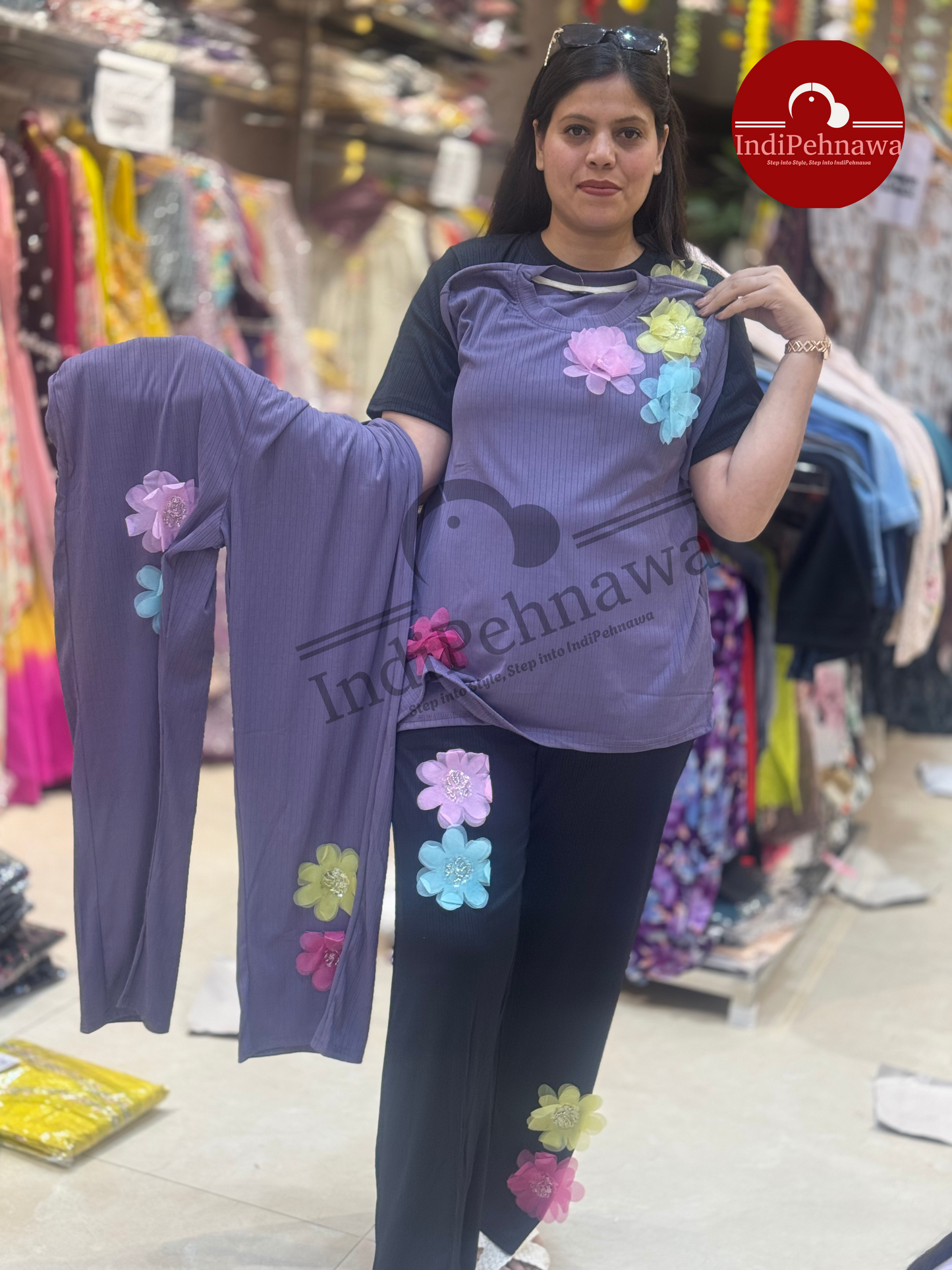 3D Bloom Co-ord Set – Luxe Western Statement Wear