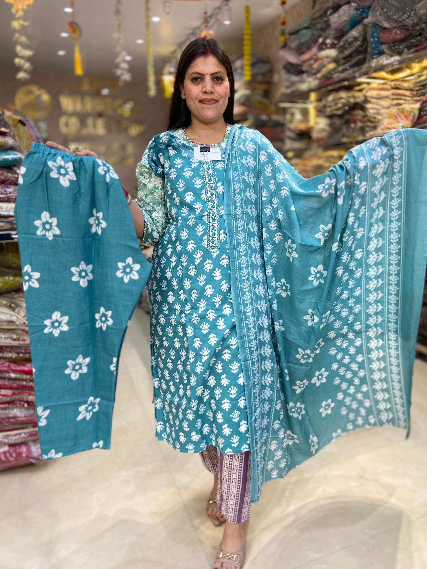 BATIK PRINT PLUS SIZE SUIT(ARTICAL NO-2)