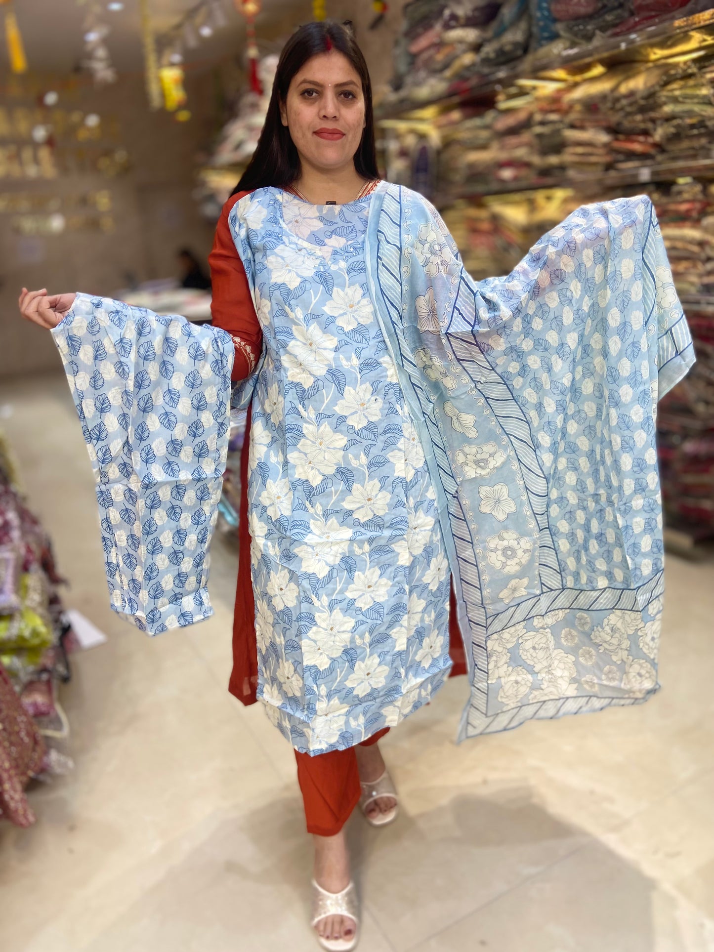PURE COTTON BEAUTIFUL DESIGNER SUIT