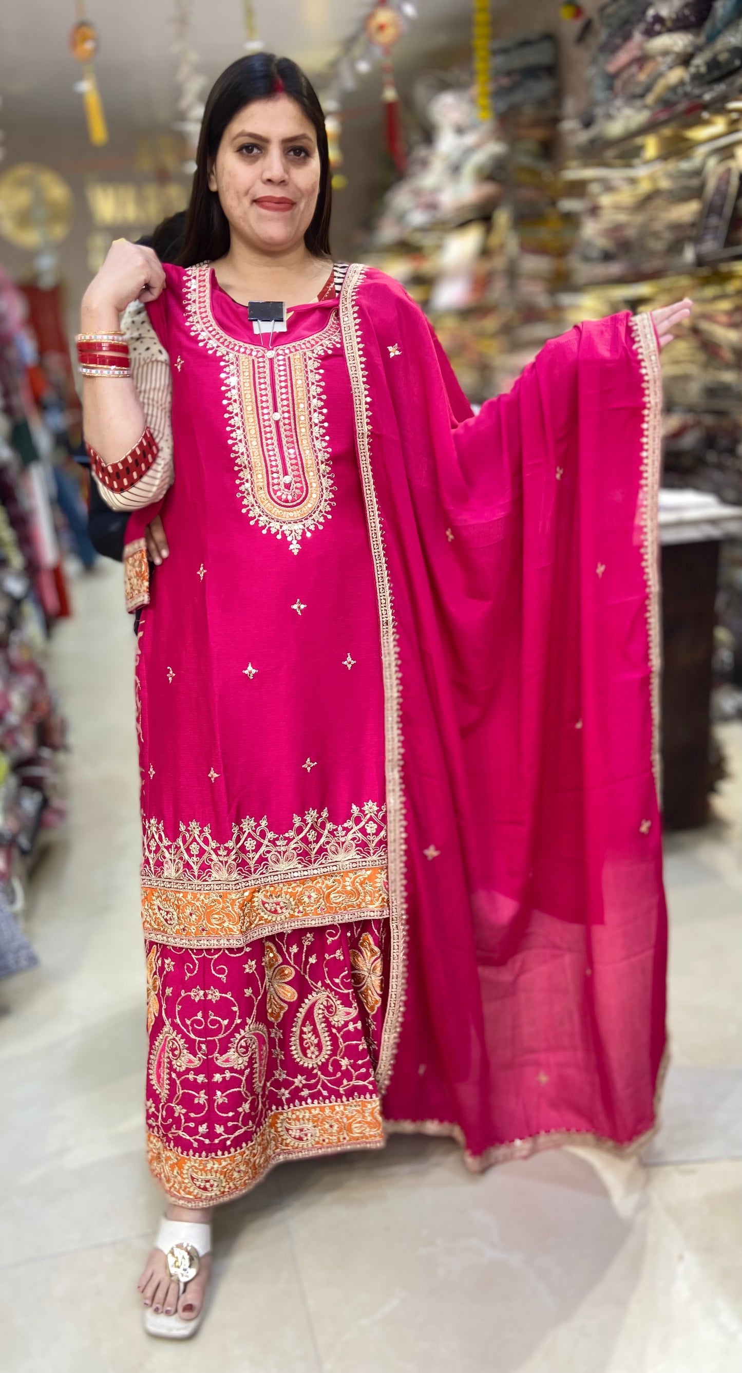 WEDDING WEAR FULL SIPI AND TILLA WORK SUIT
