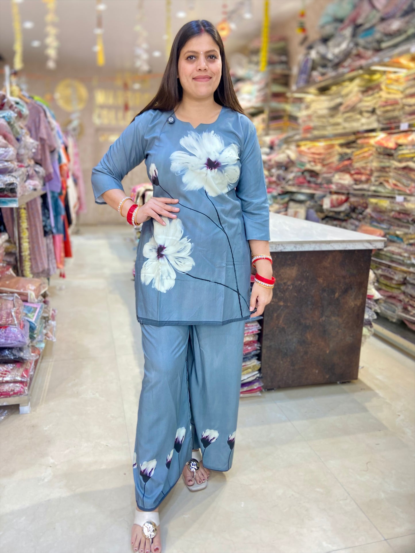 COTTON TWO PIECE CORDSET FOR WOMEN DESIGN-3