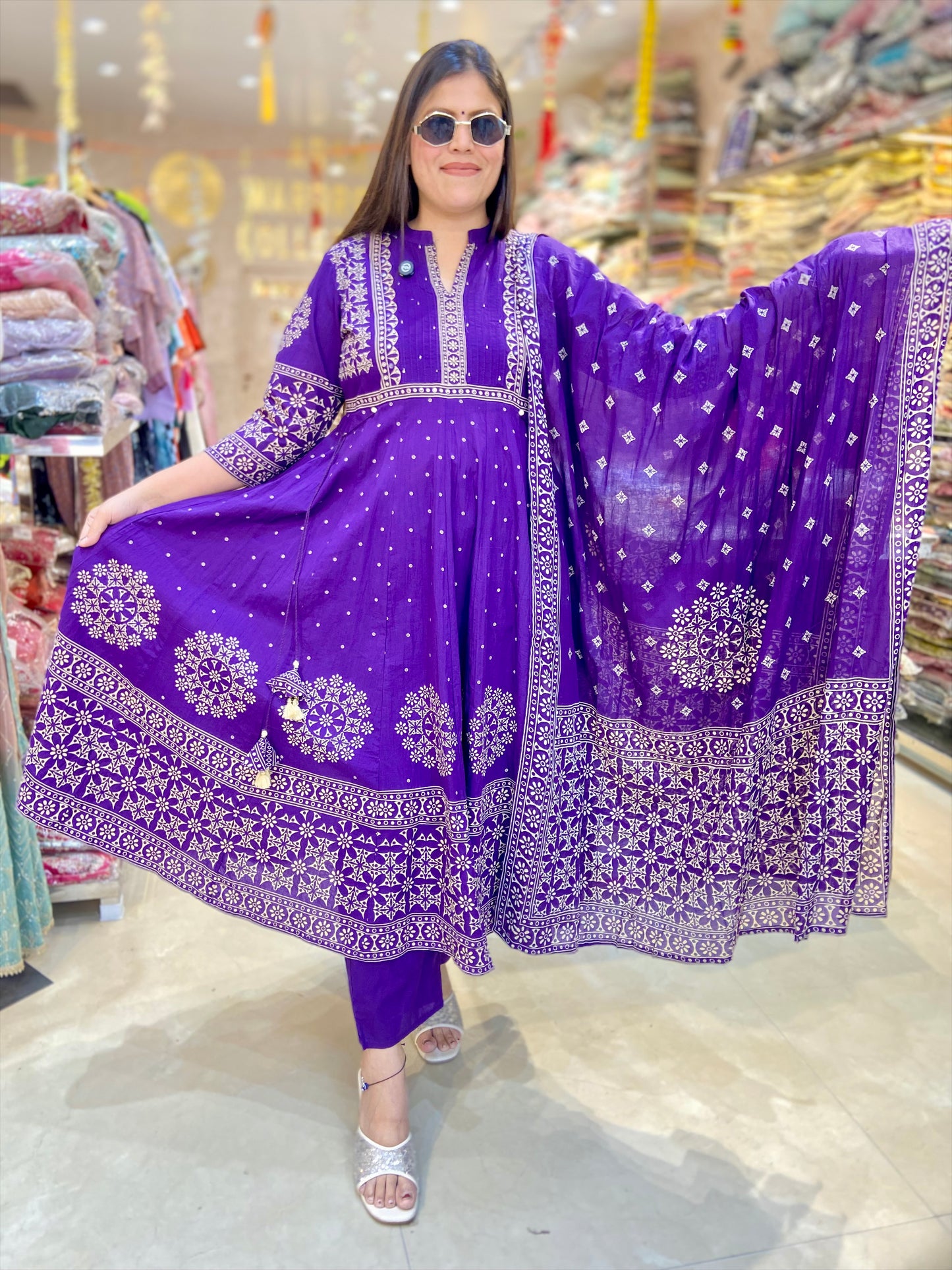 PURE COTTON FULL FLAIR ANARKALI
