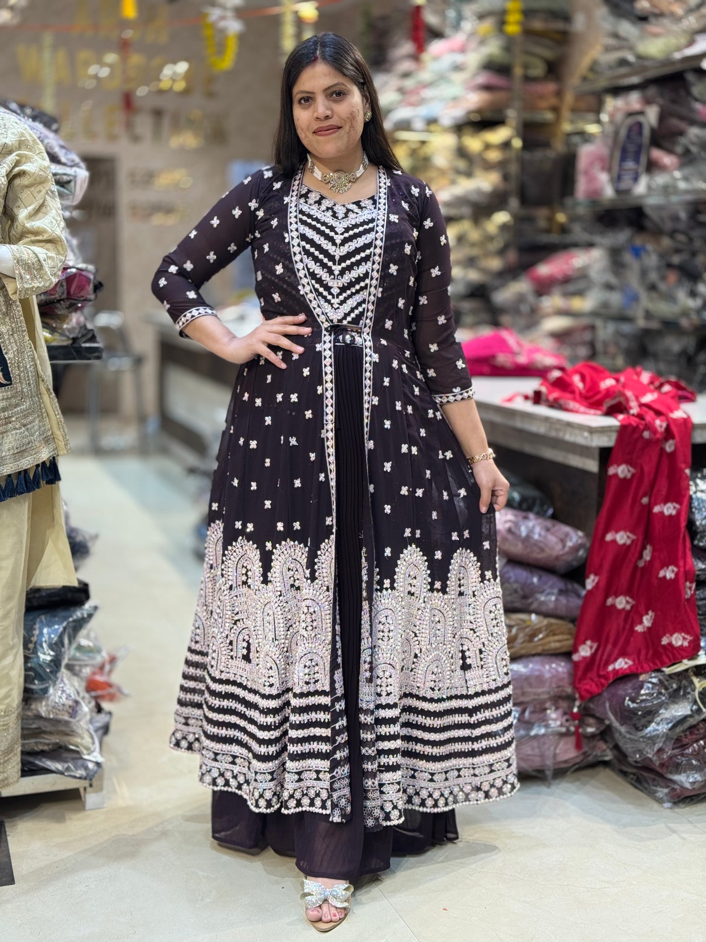 WINE PREMIUM GEORGET BEAUTIFUL LEHNGA