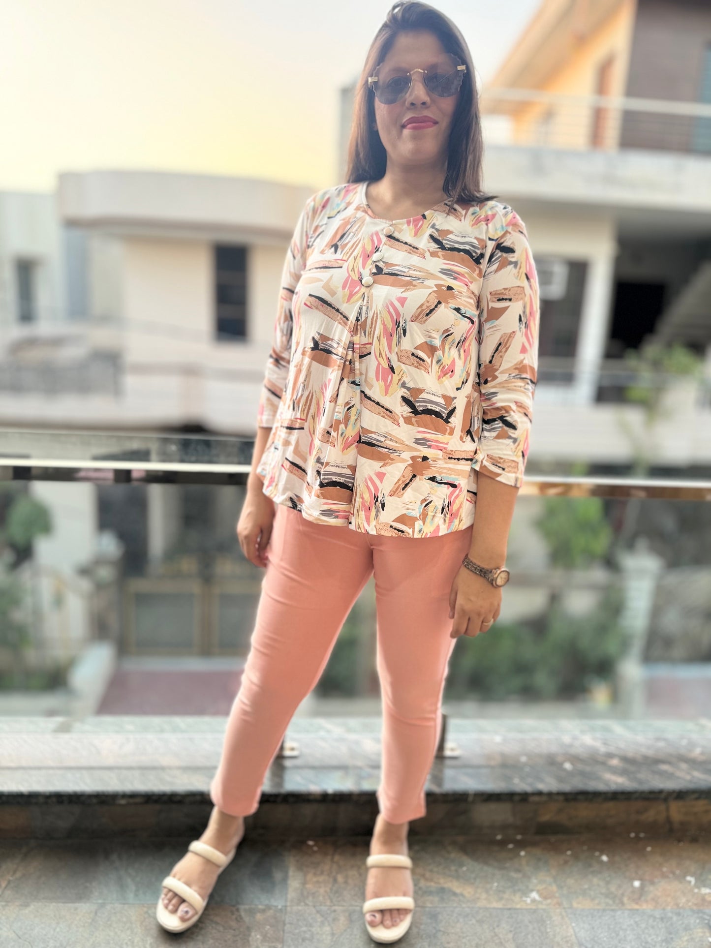 Abstract Print Top
