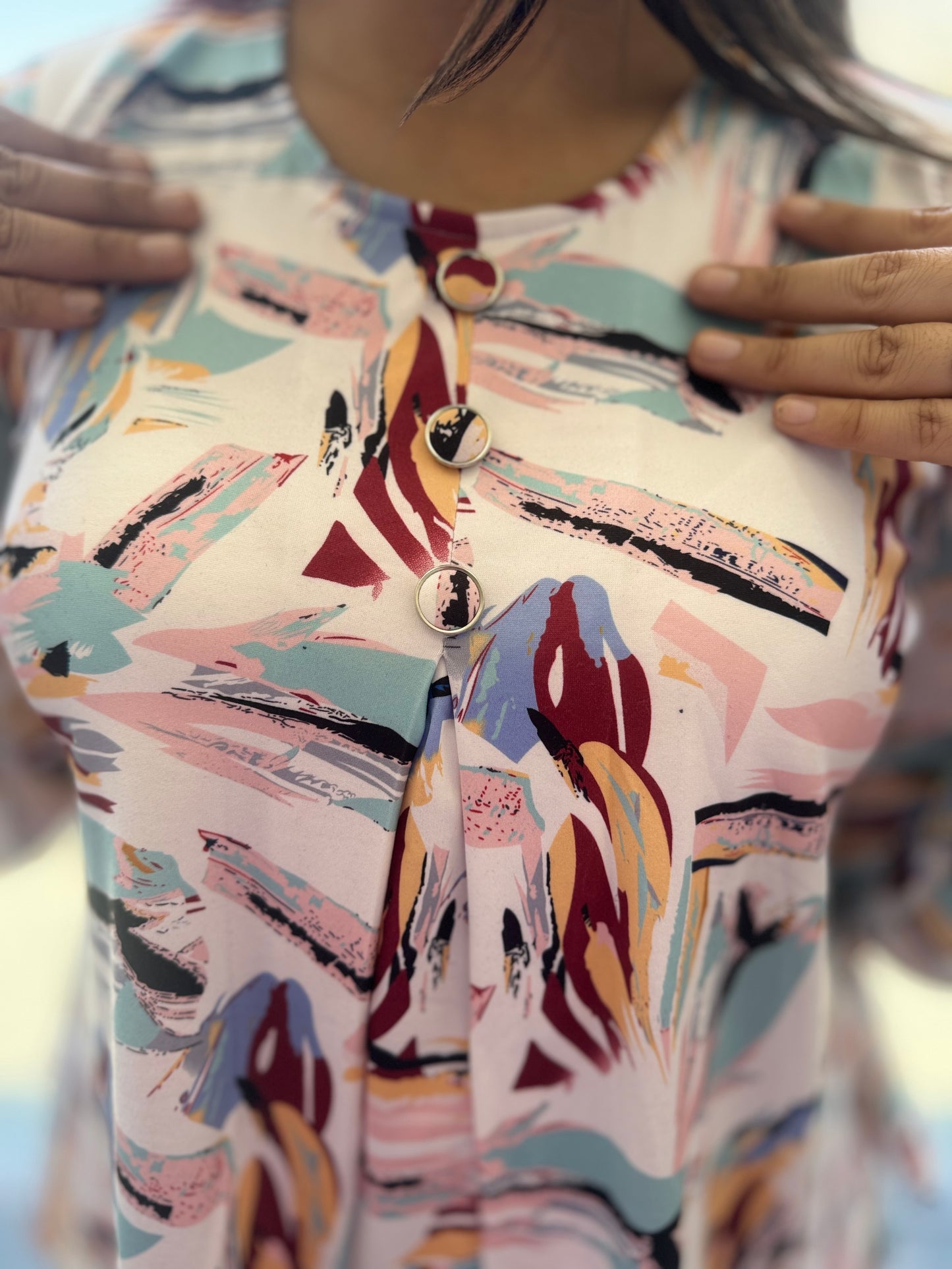Abstract Print Top