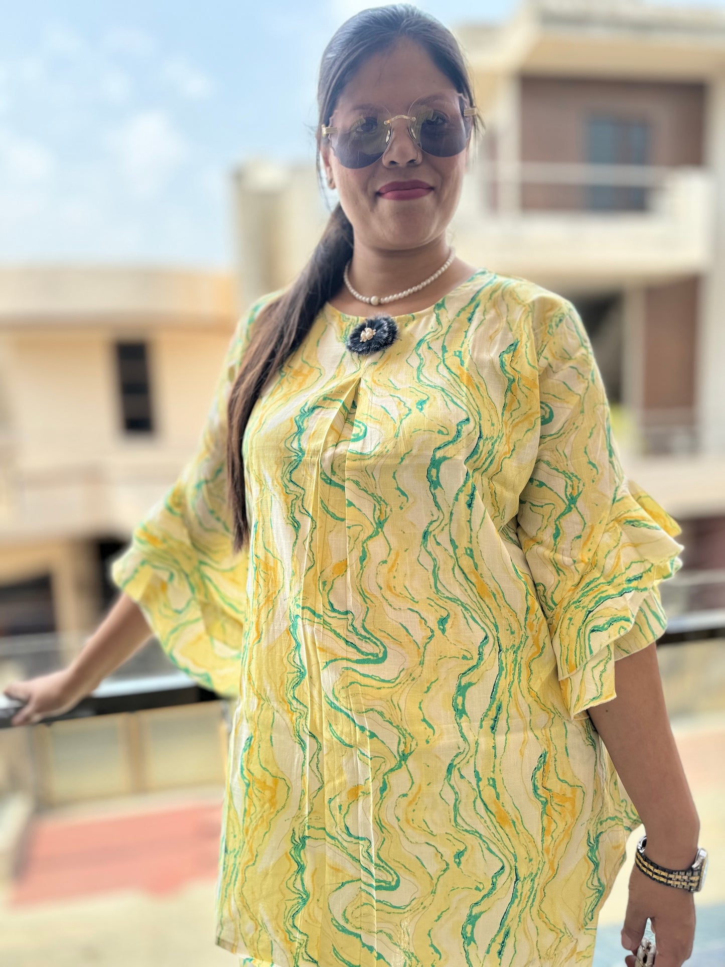 IndiPehnawa Two Piece Loose Fit Cordset