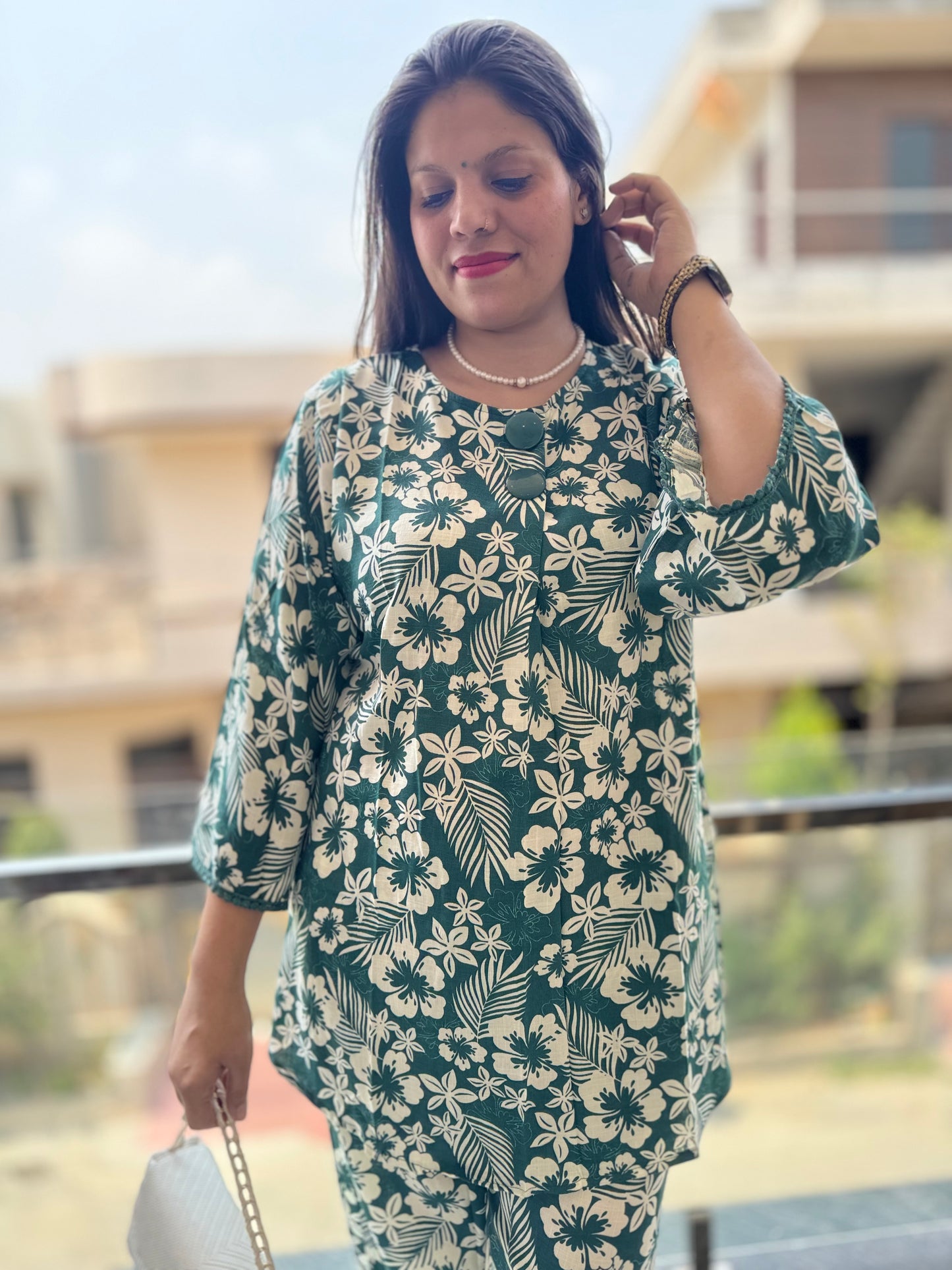 IndiPehnawa Floral Print Cordset