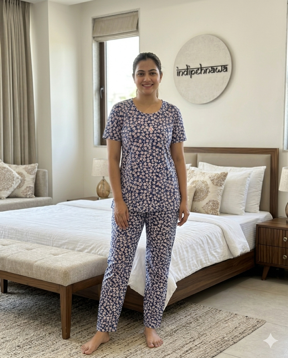 INDIPEHNAWA PREMIUM MALAI NIGHT SUIT FOR WOMEN