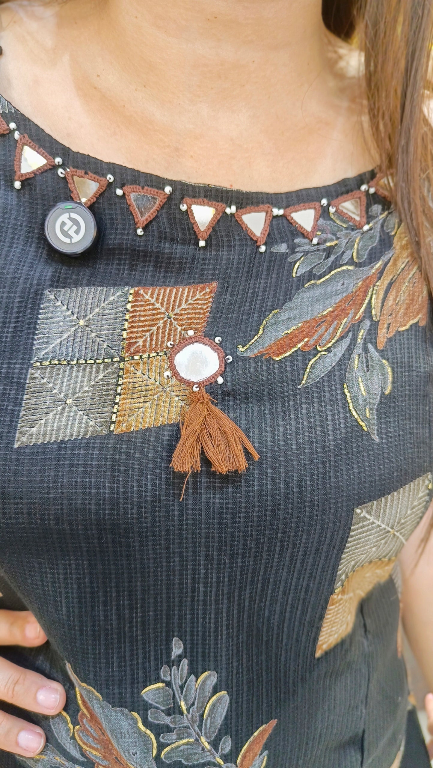 BLACK BEAUTIFUL DESIGN CORDSET