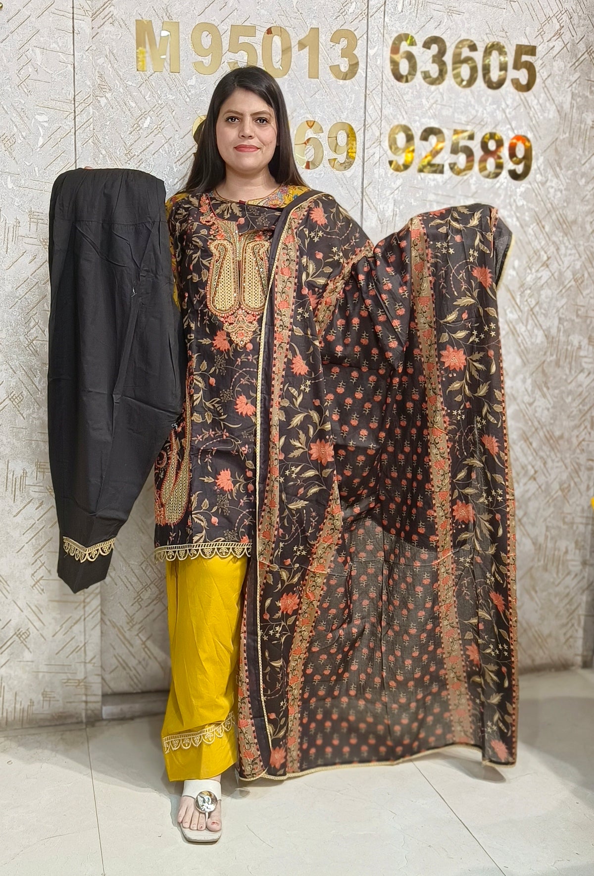 PURE COTTON PAKISTANI WORK WITH POTLI FARSHI SALWAR SUIT