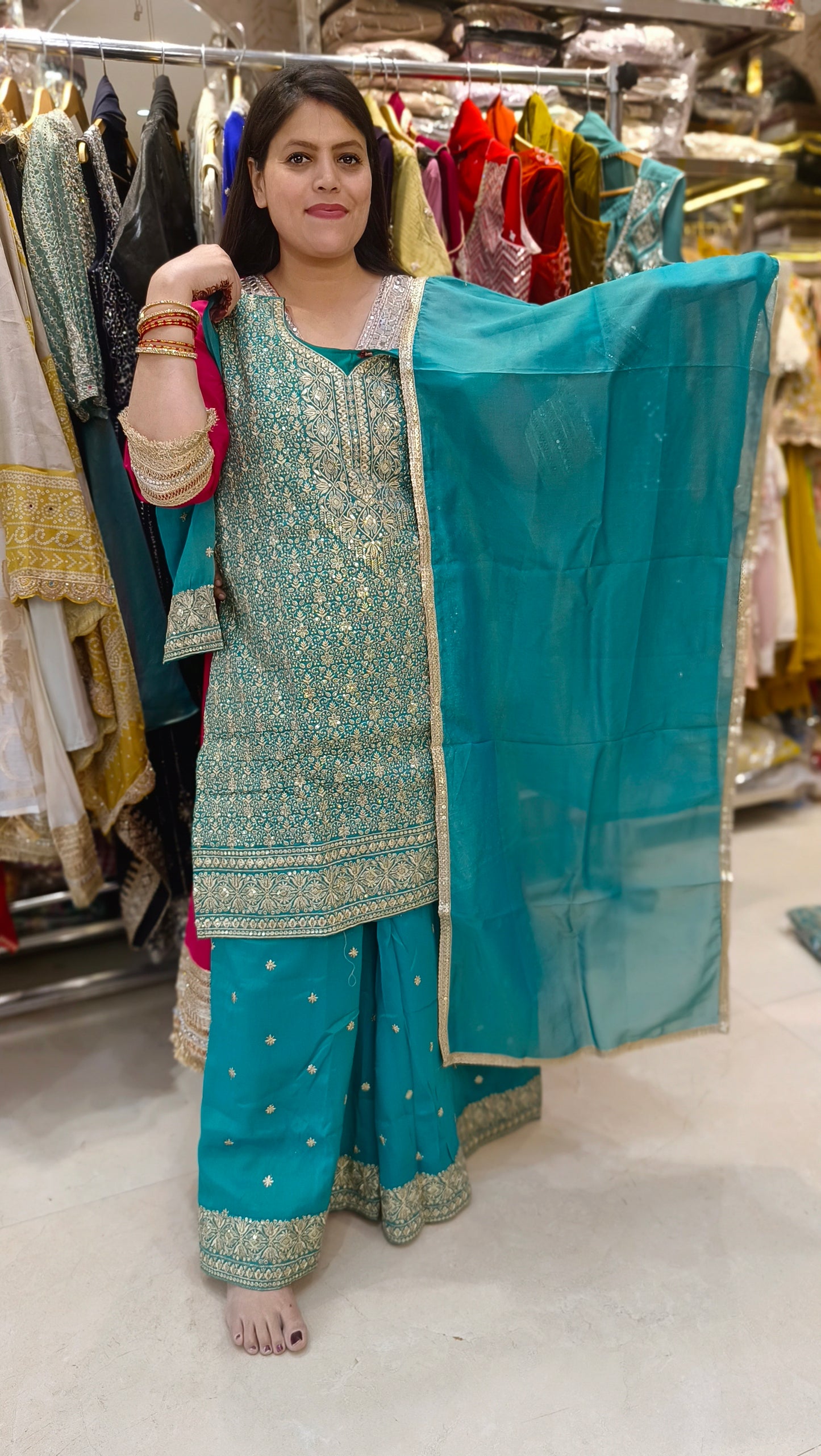 JIMMY CHU SHA SHA FULL WORK DESIGNER SUIT