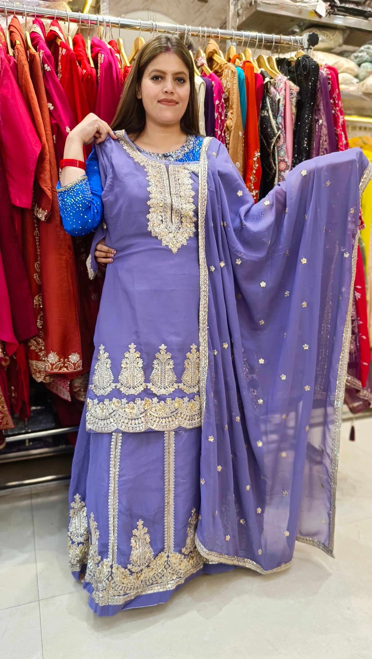 WEDDING WEAR GOTA PATI WORK FULL FLAIR LEHENGA