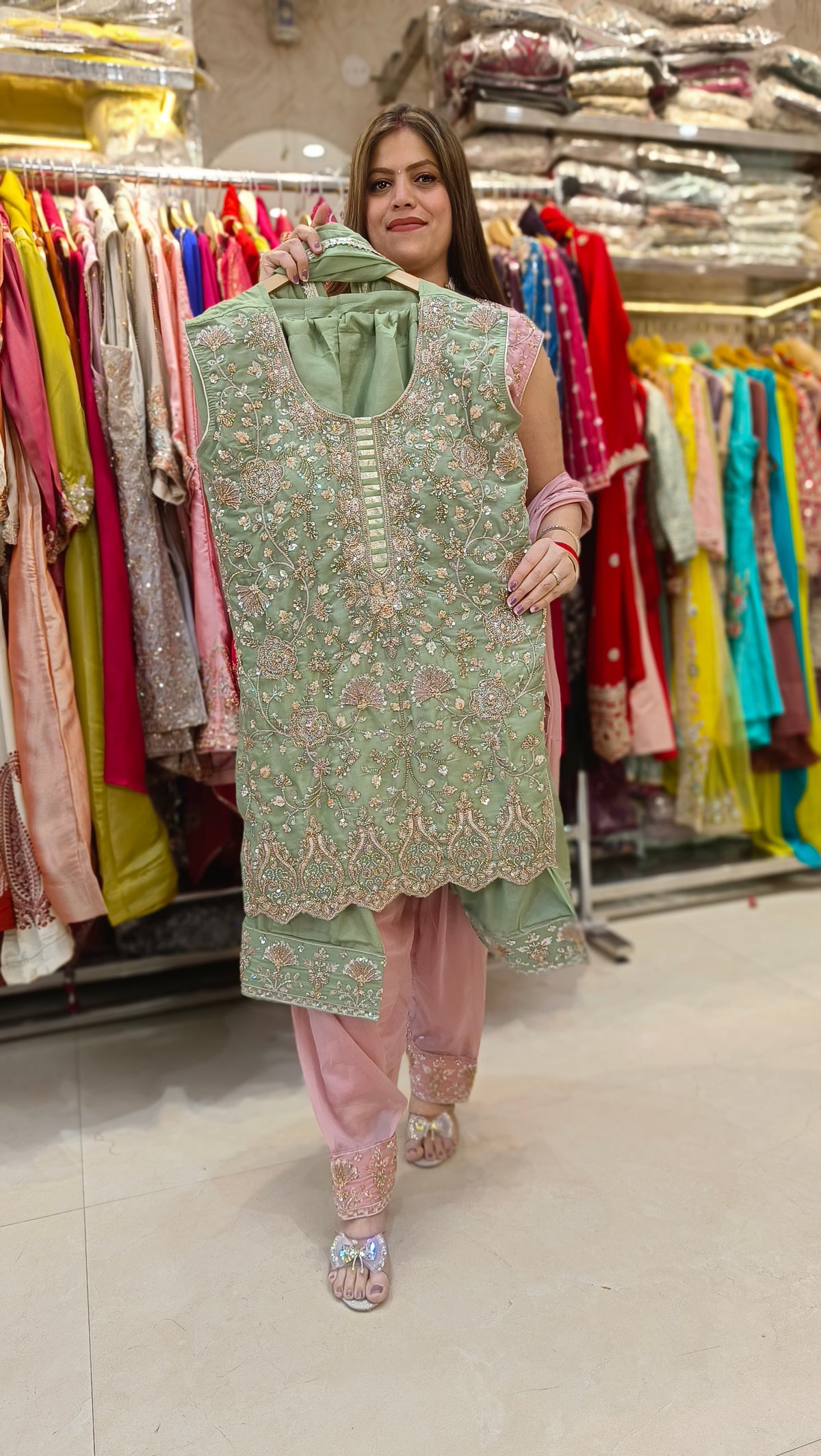 PREMIUM FULL HANDWORK FARSHI SALWAR SUIT