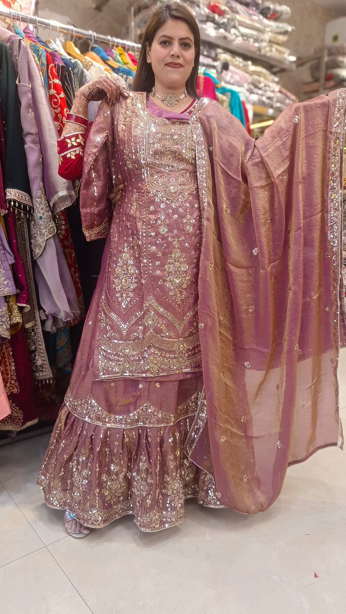 WEDDING WEAR DESIGNER FULL FLAIR FARSHI LEHENGA