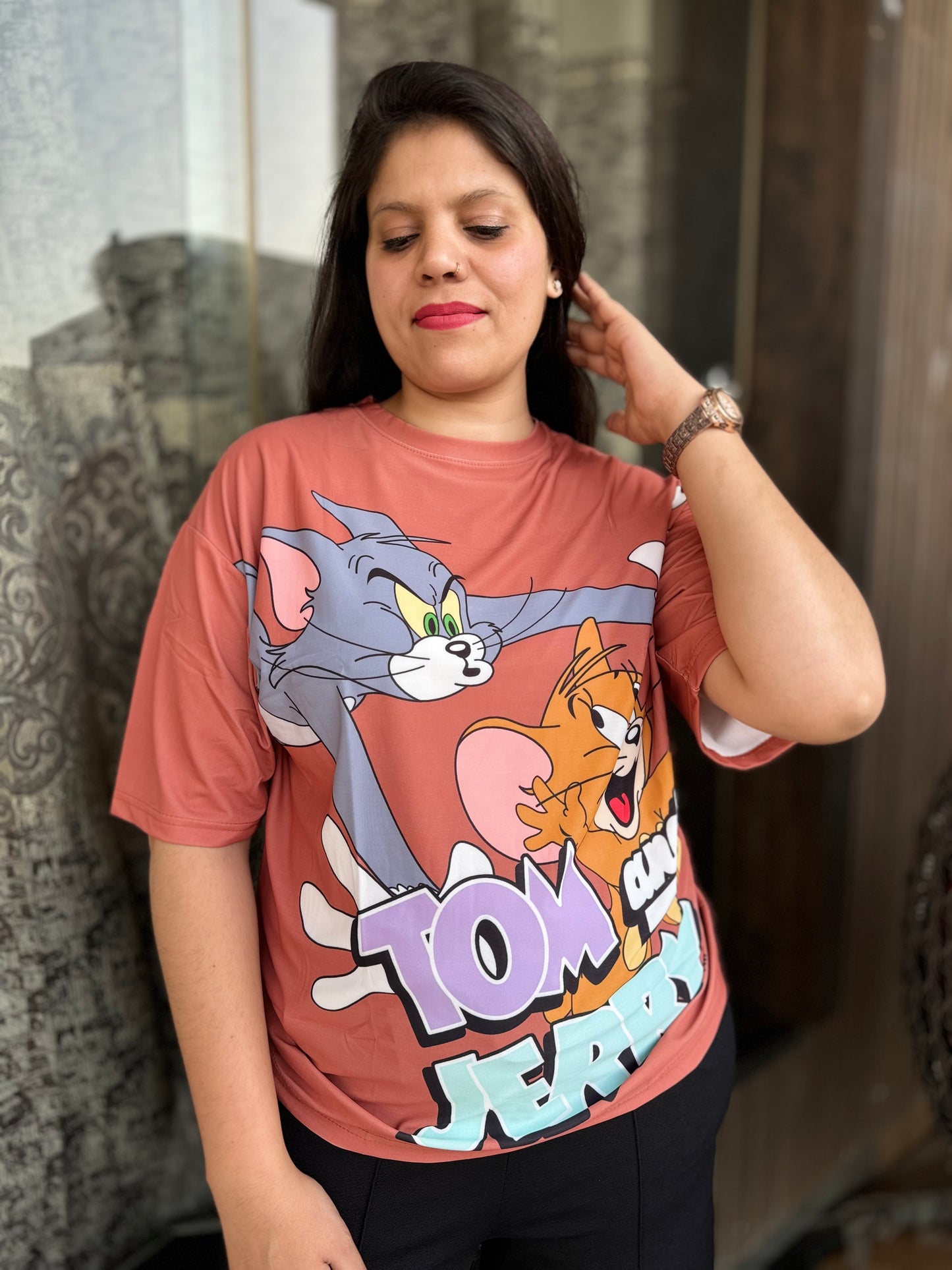 Baggie TShirt Tom & Jerry Print (T-004)