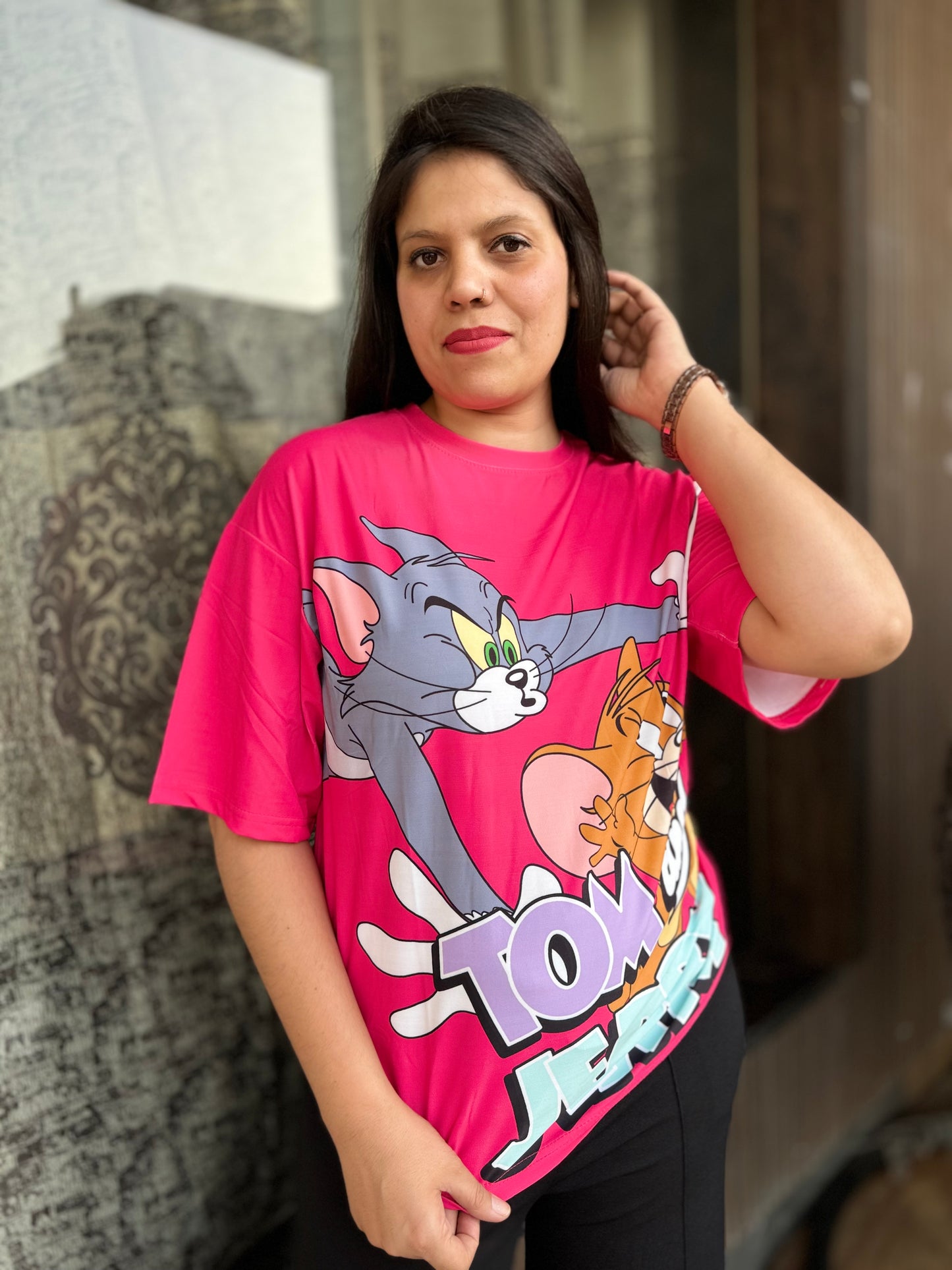 Baggie TShirt Tom & Jerry Print (T-004)