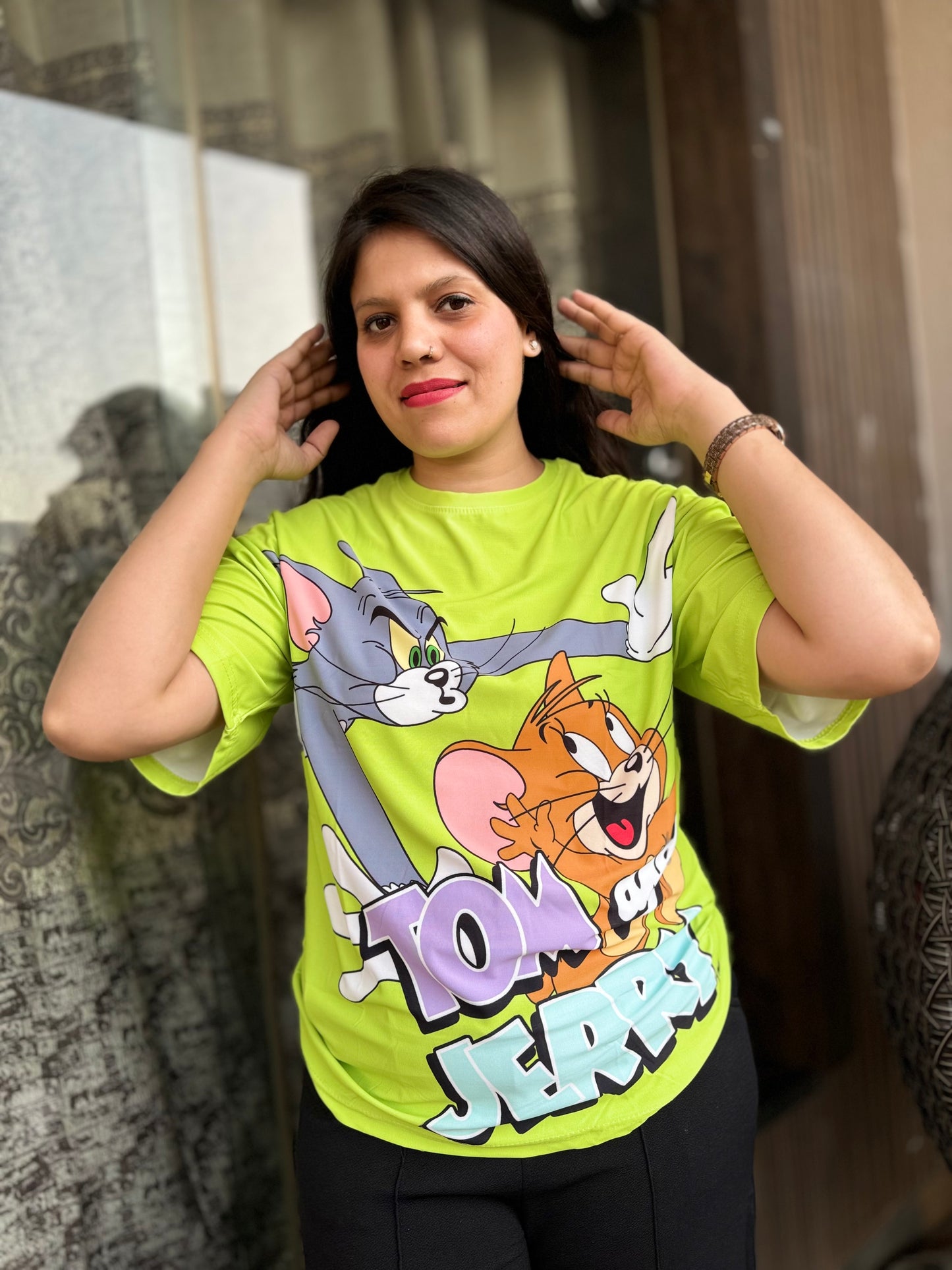 Baggie TShirt Tom & Jerry Print (T-004)