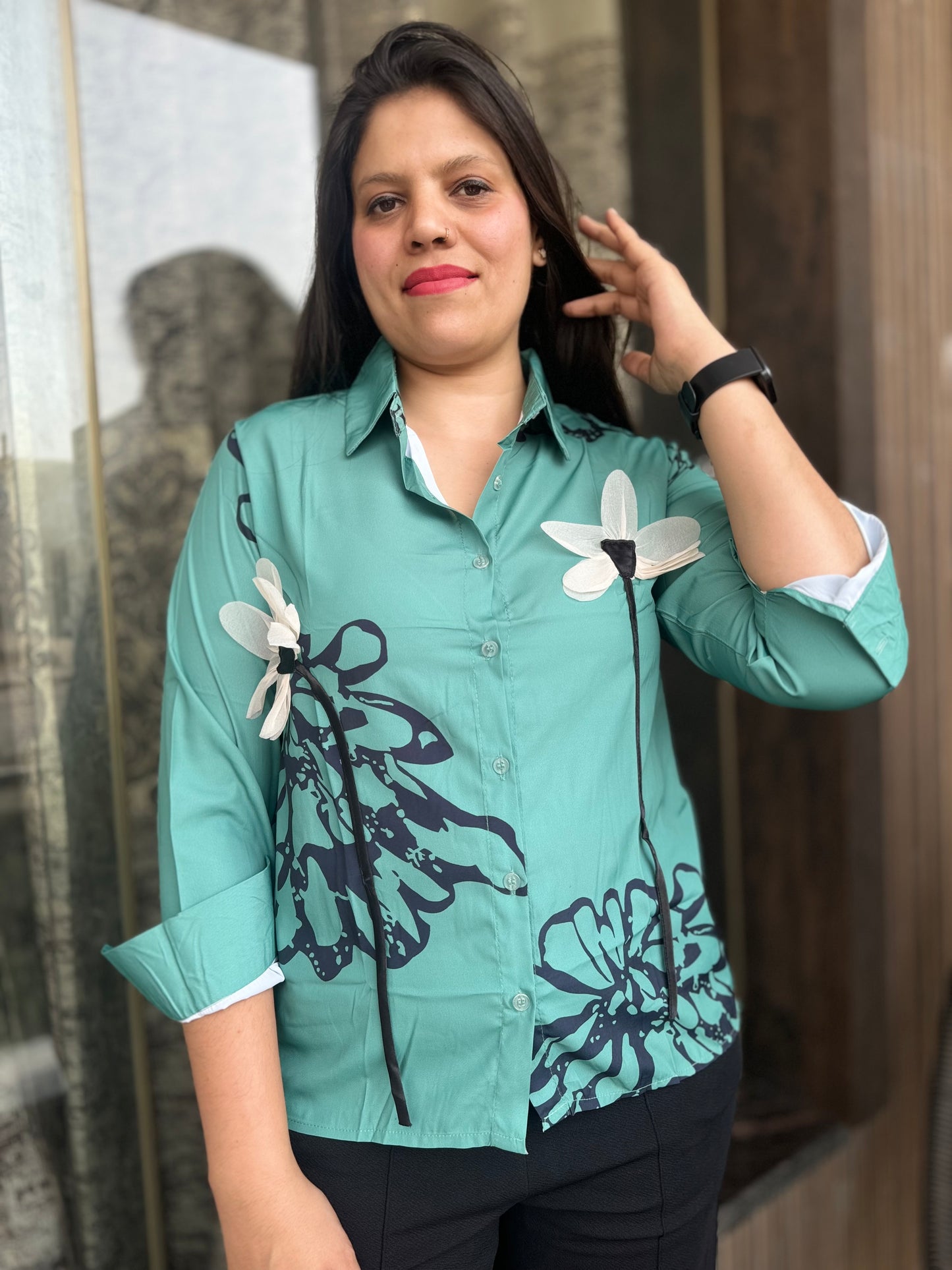 Flower Up & Down Shirt (Article No 1027)