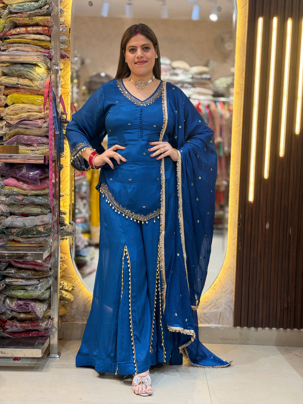 ROYAL BLUE DESIGNER JAFFA SUIT