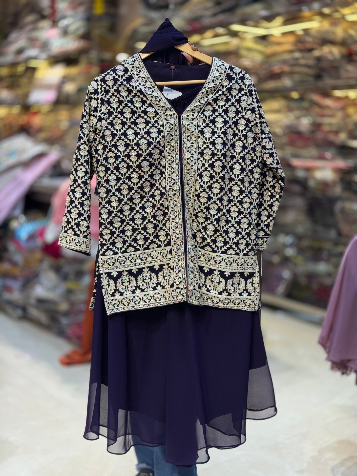 WINE FULL SIPPI AND TILLA WORK JAFFA SUIT