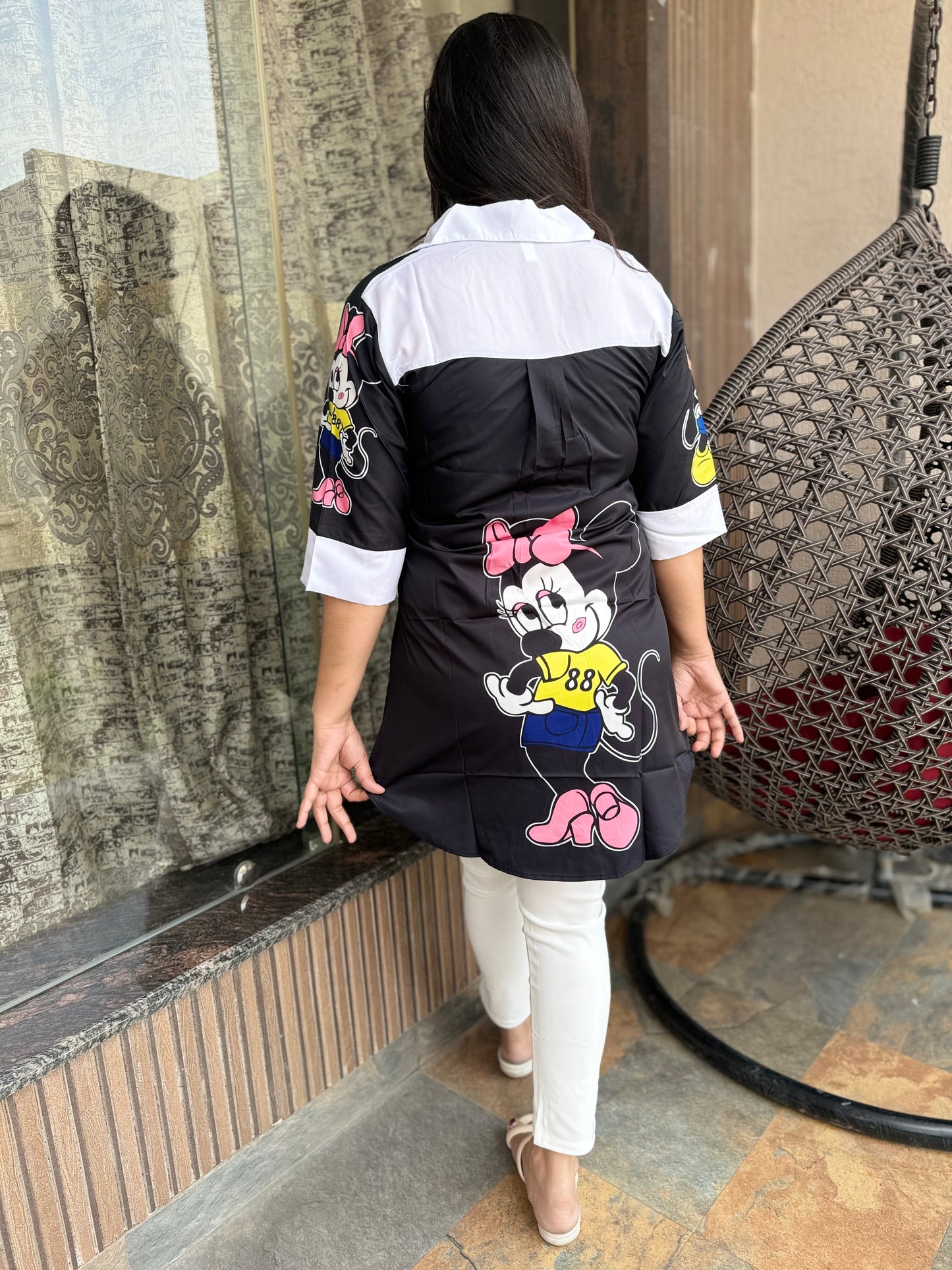 Micky Printed Up & Down Shirt