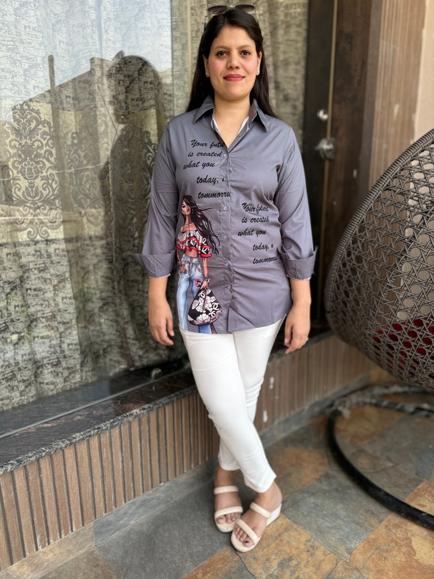 Modern Girl Printed Shirt