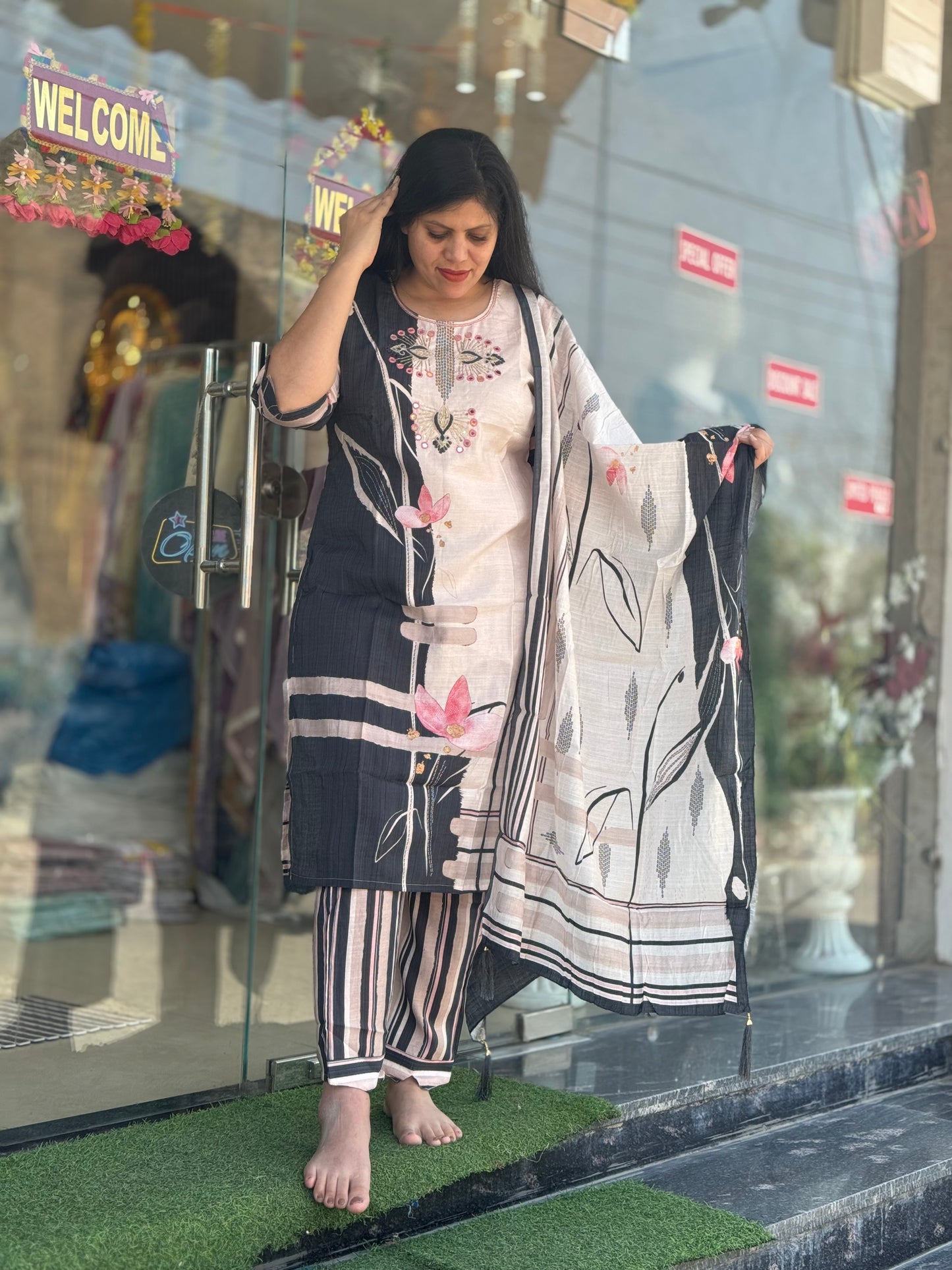 Stone Work Suit for Women