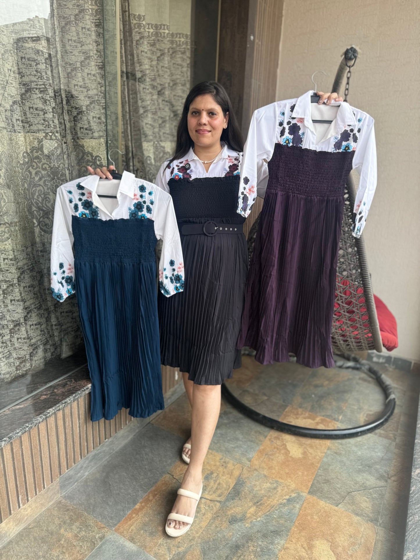 Floral Smoky Women's Dress